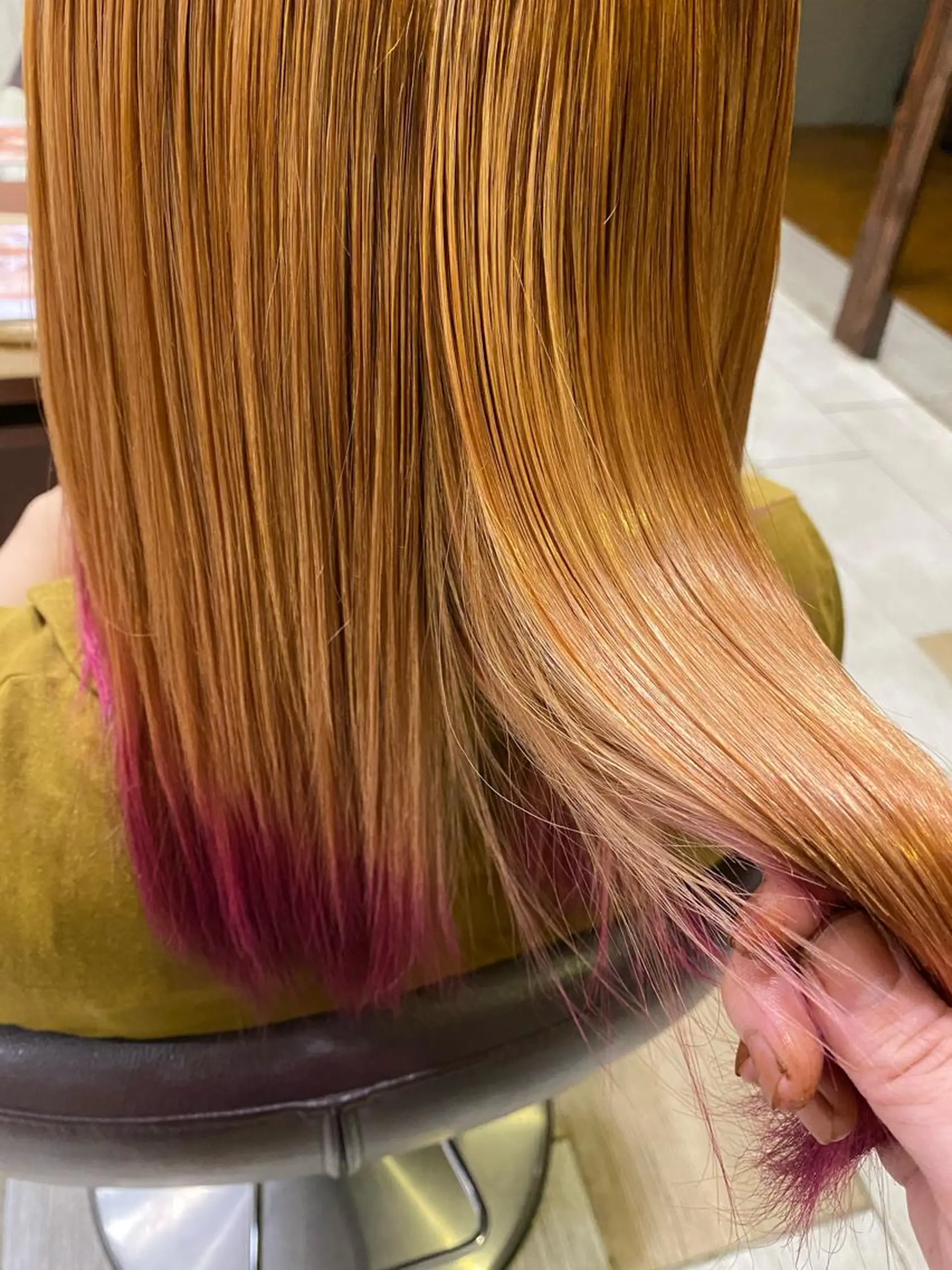 ミディアム 縮毛矯正 トリートメント 🦋店長🦋 ほんさわ みずきのヘアスタイル