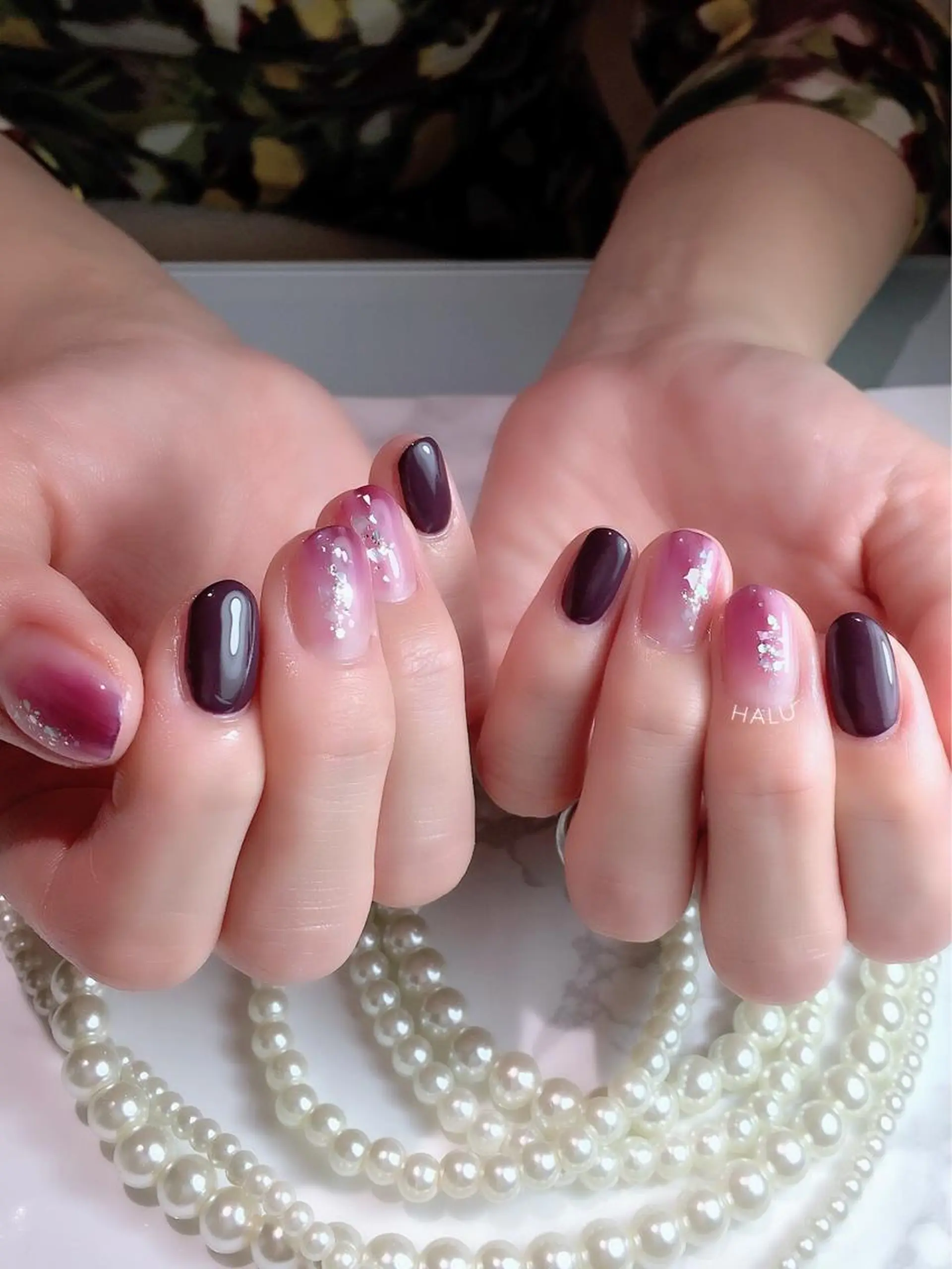 ネイル ニュアンスネイル HALU ハルのネイルデザイン