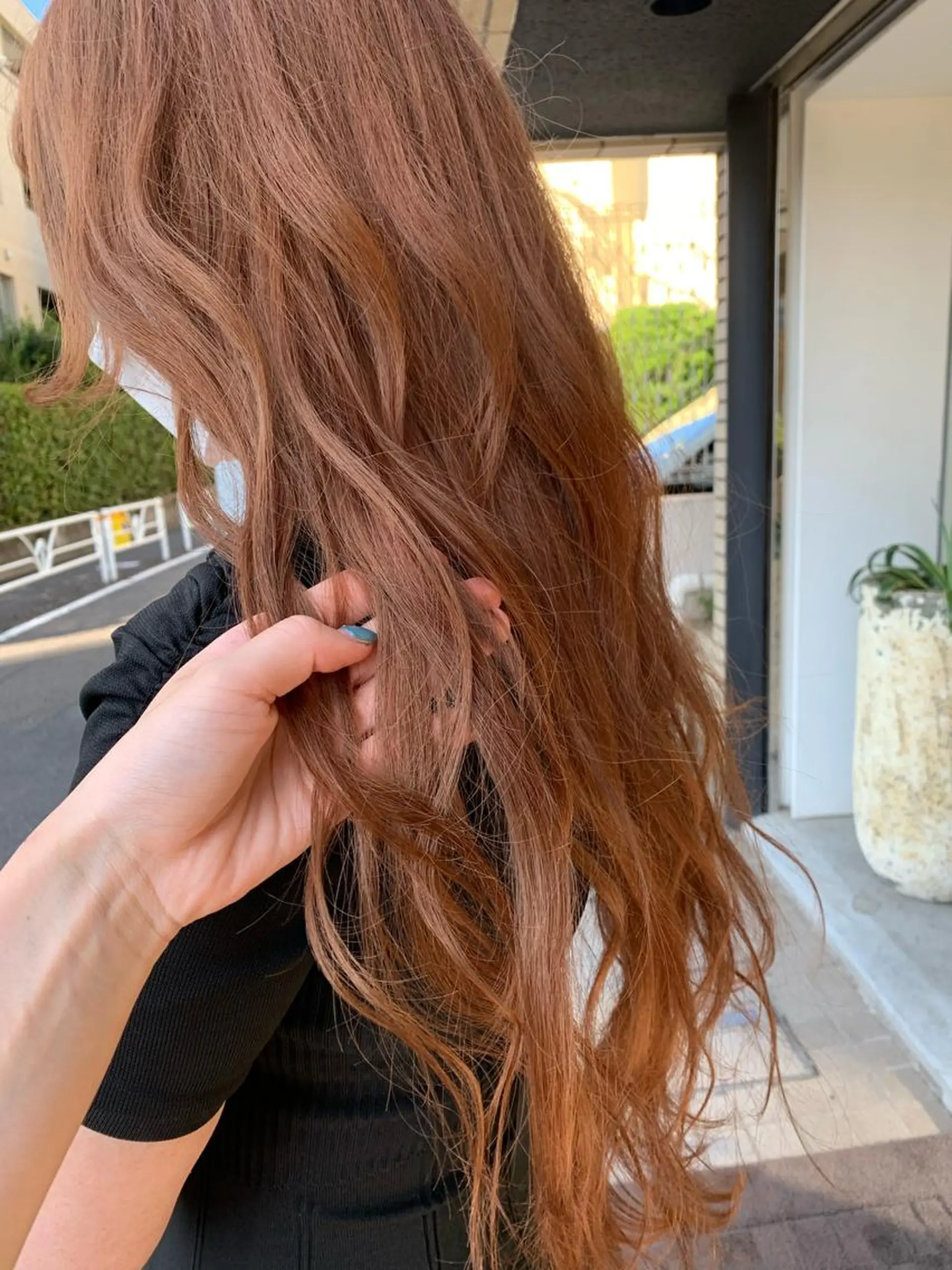 ロング カラー カット ヘアカラー トリートメント 透明感/オリーブ/ グレージュ/YUKAのヘアスタイル