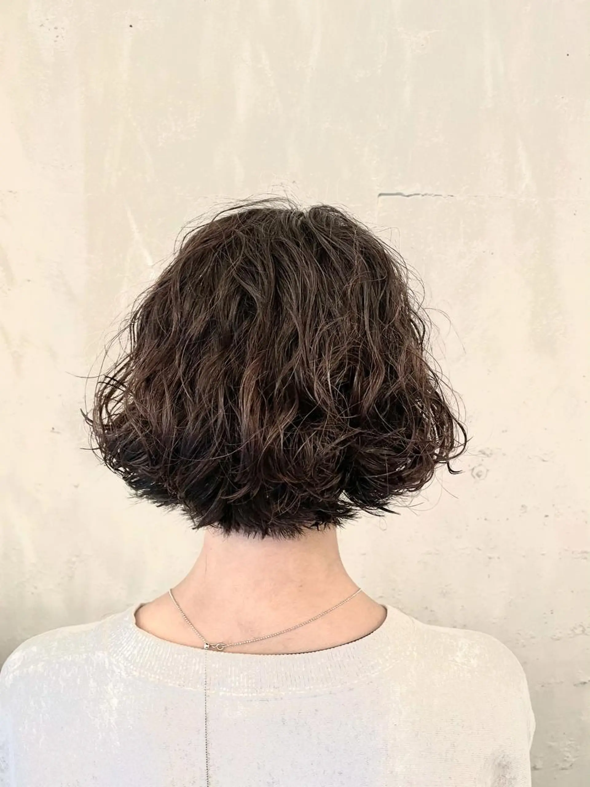 ショート パーマ 桐原 竜也のヘアスタイル