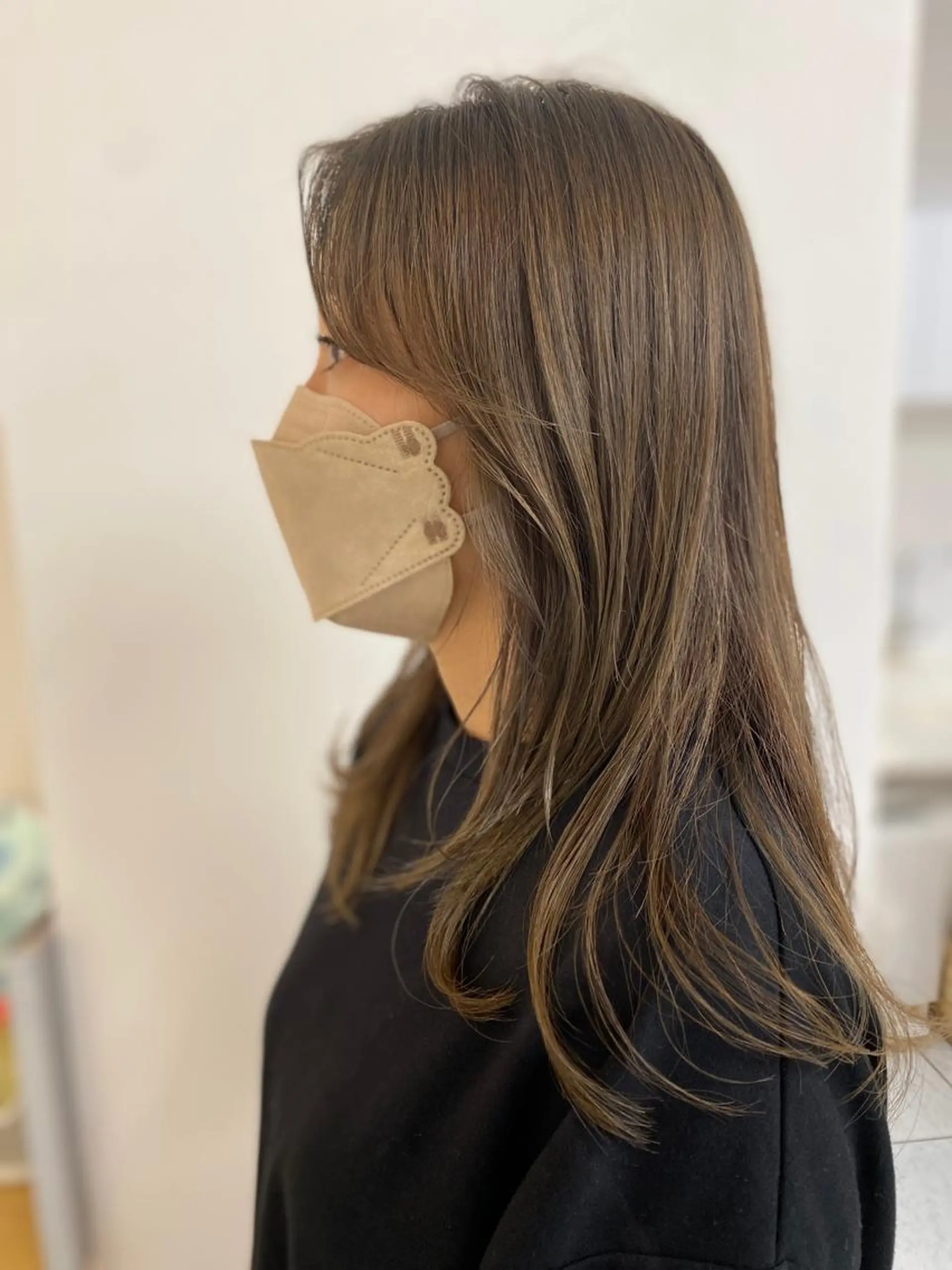 セミロング カラー ✨オール年代🆗 🤍内田亜由子のヘアスタイル