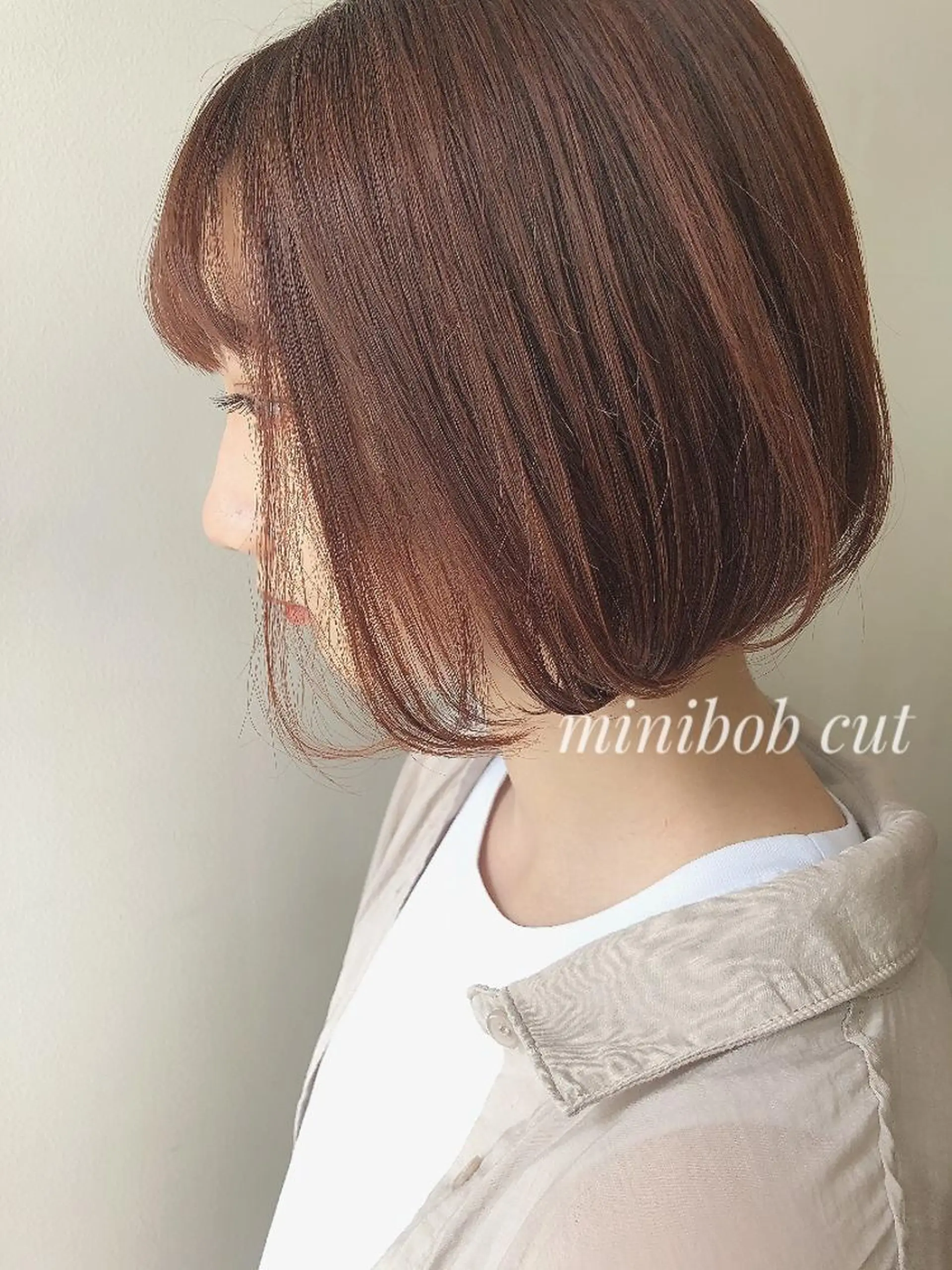 ショート ボブ カット トリートメント Hair Salon BOTTOMS所属・✨透明感ケアカラー✨ 長野ゆきなのヘアスタイル