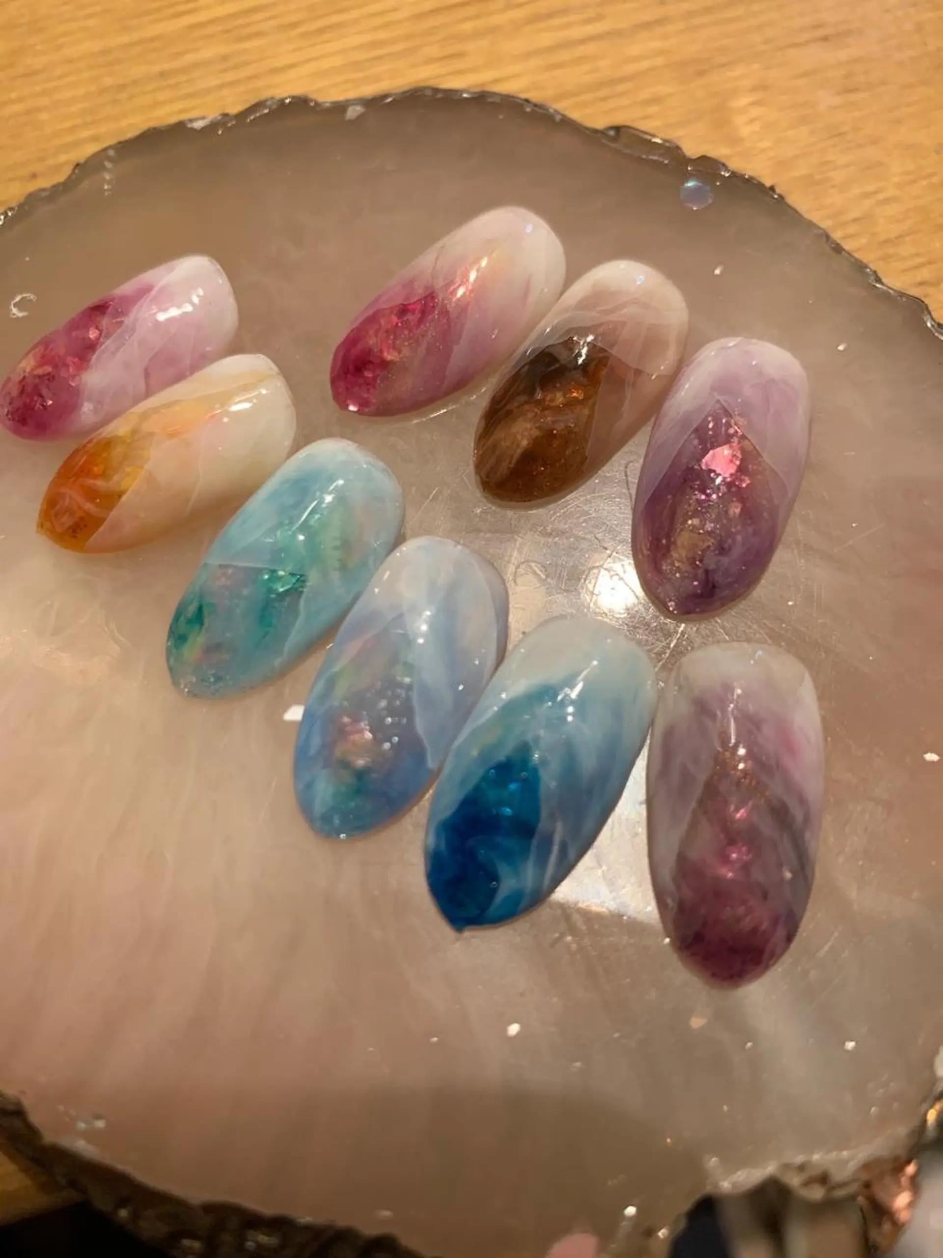 ネイル ストーンネイル Nail Space R所属・ネイルスペースR 小林のネイルデザイン