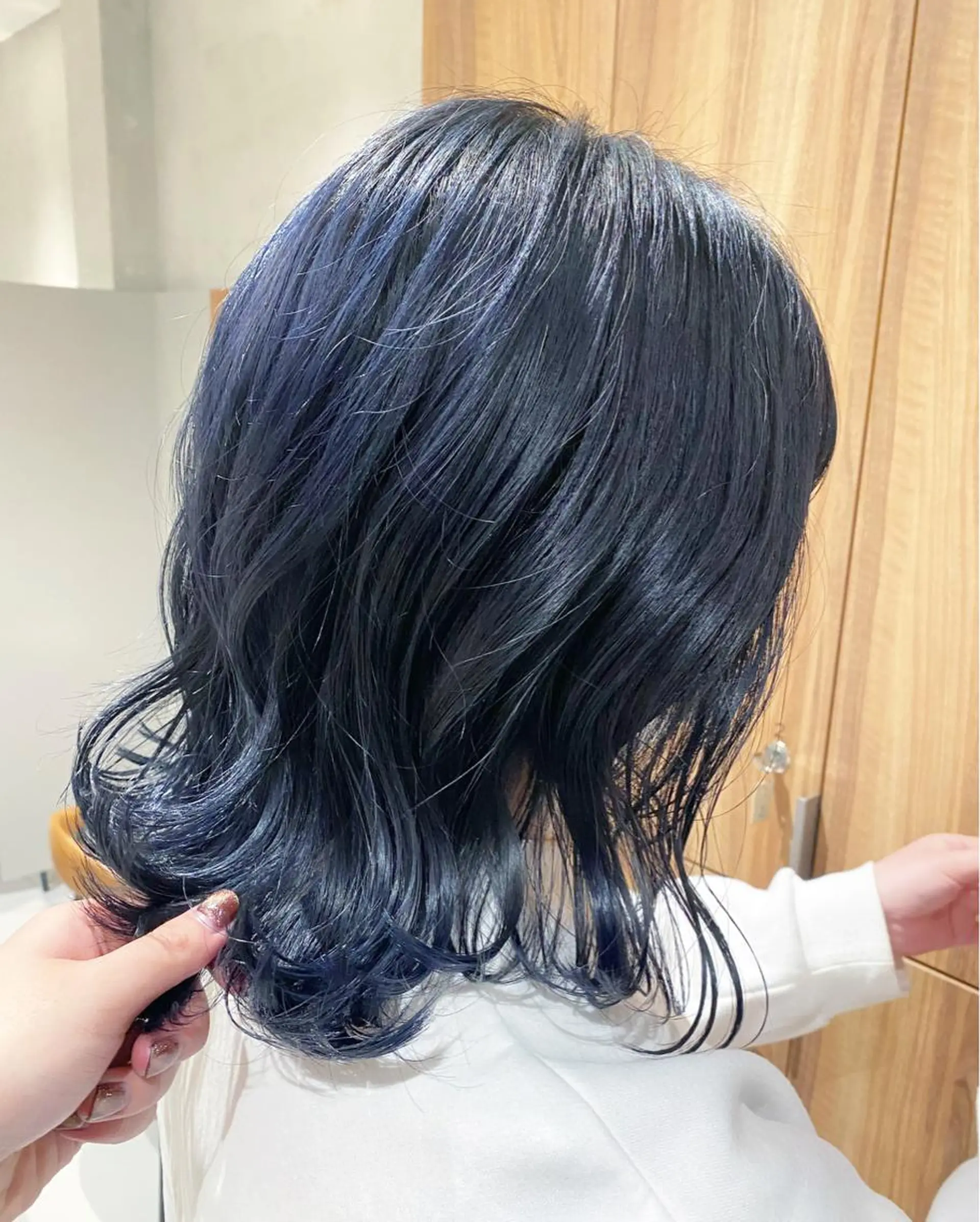 ミディアム 透明感モテ艶髪カラー Gallicaイリサのヘアスタイル