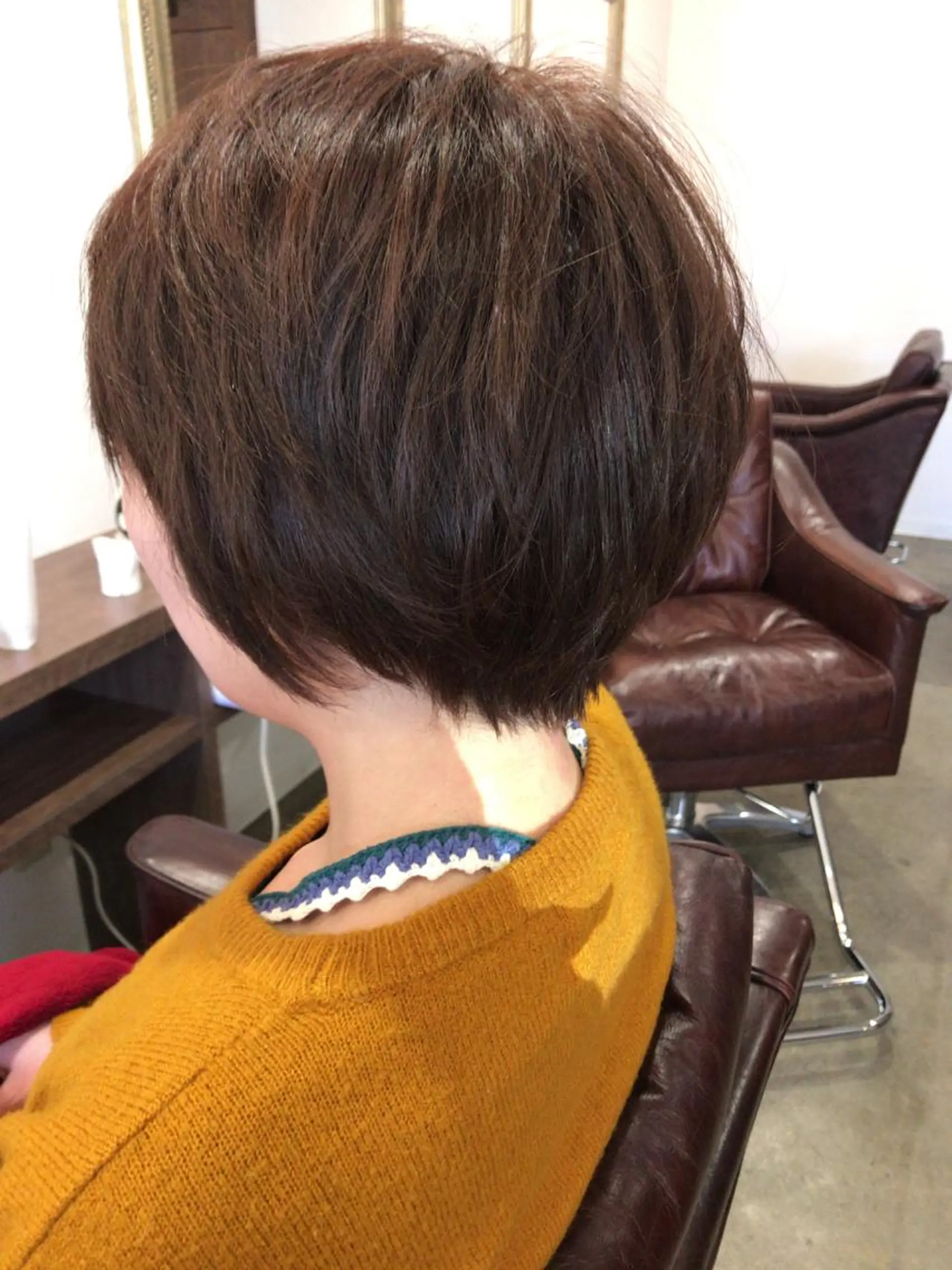 ショート カラー パーマ レイヤーカット匠 イソザキノリユキのヘアスタイル