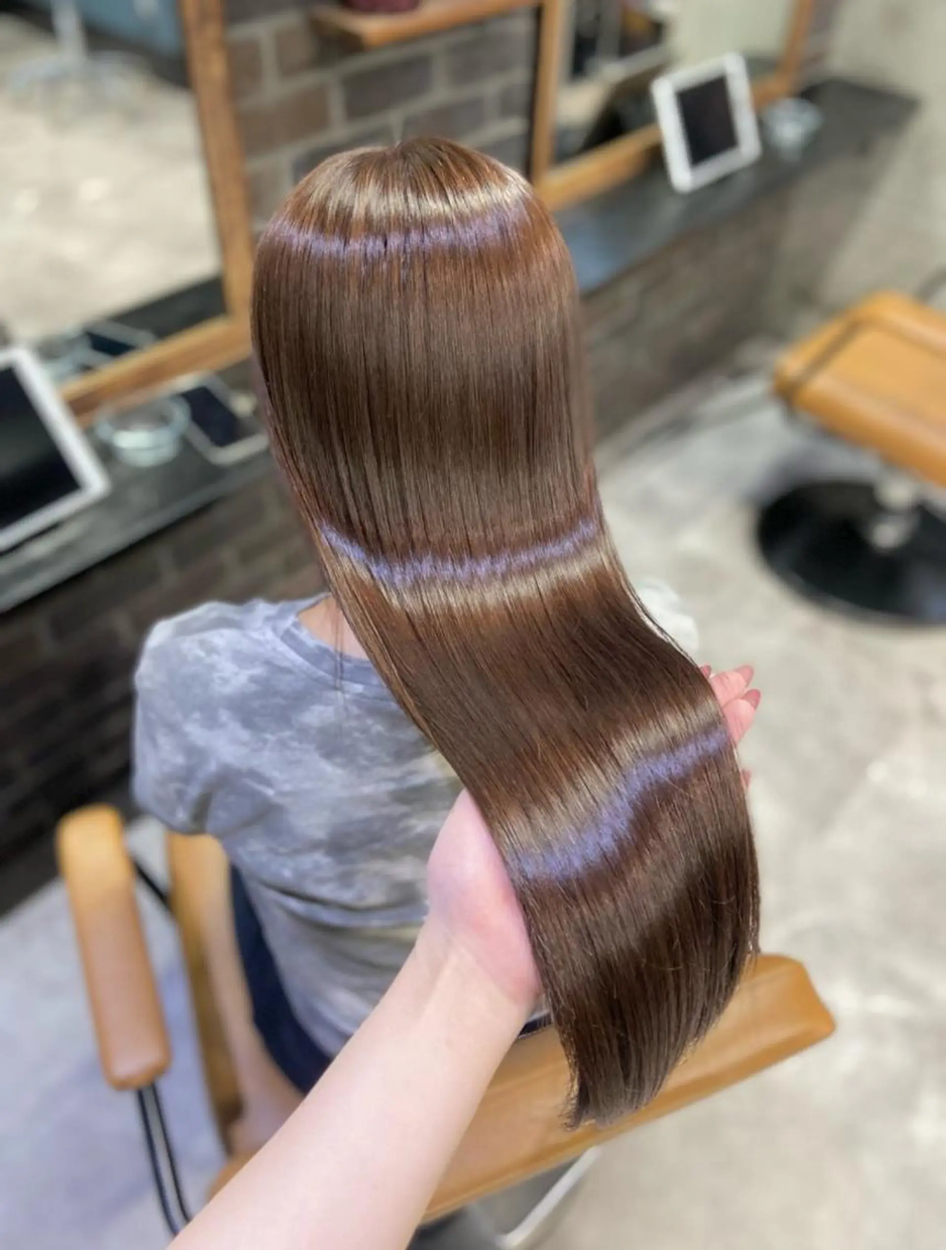 ロング トリートメント ハイトーン/髪質改善 /Akuaのヘアスタイル