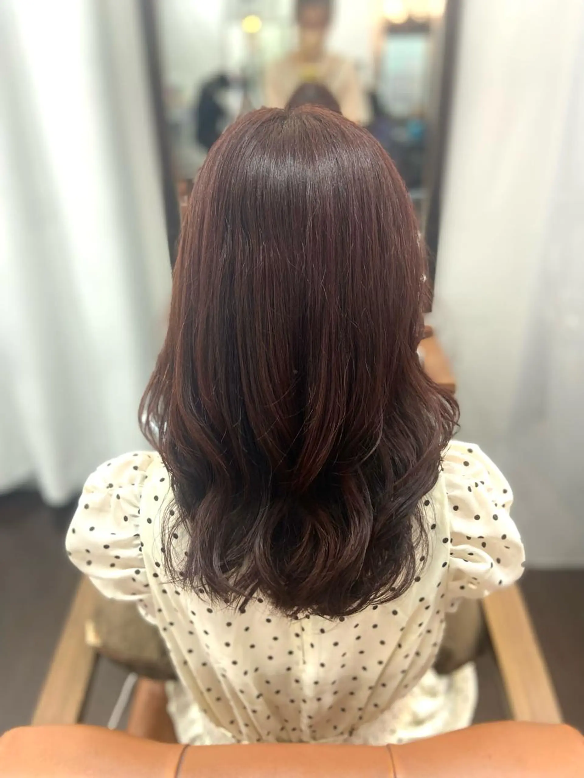 セミロング ピンクブラウン レイヤーカット カット ヘアカラー トリートメント ヘアセット 🌷名駅／髪質改善 ヘアセット/モネ🌷のヘアスタイル