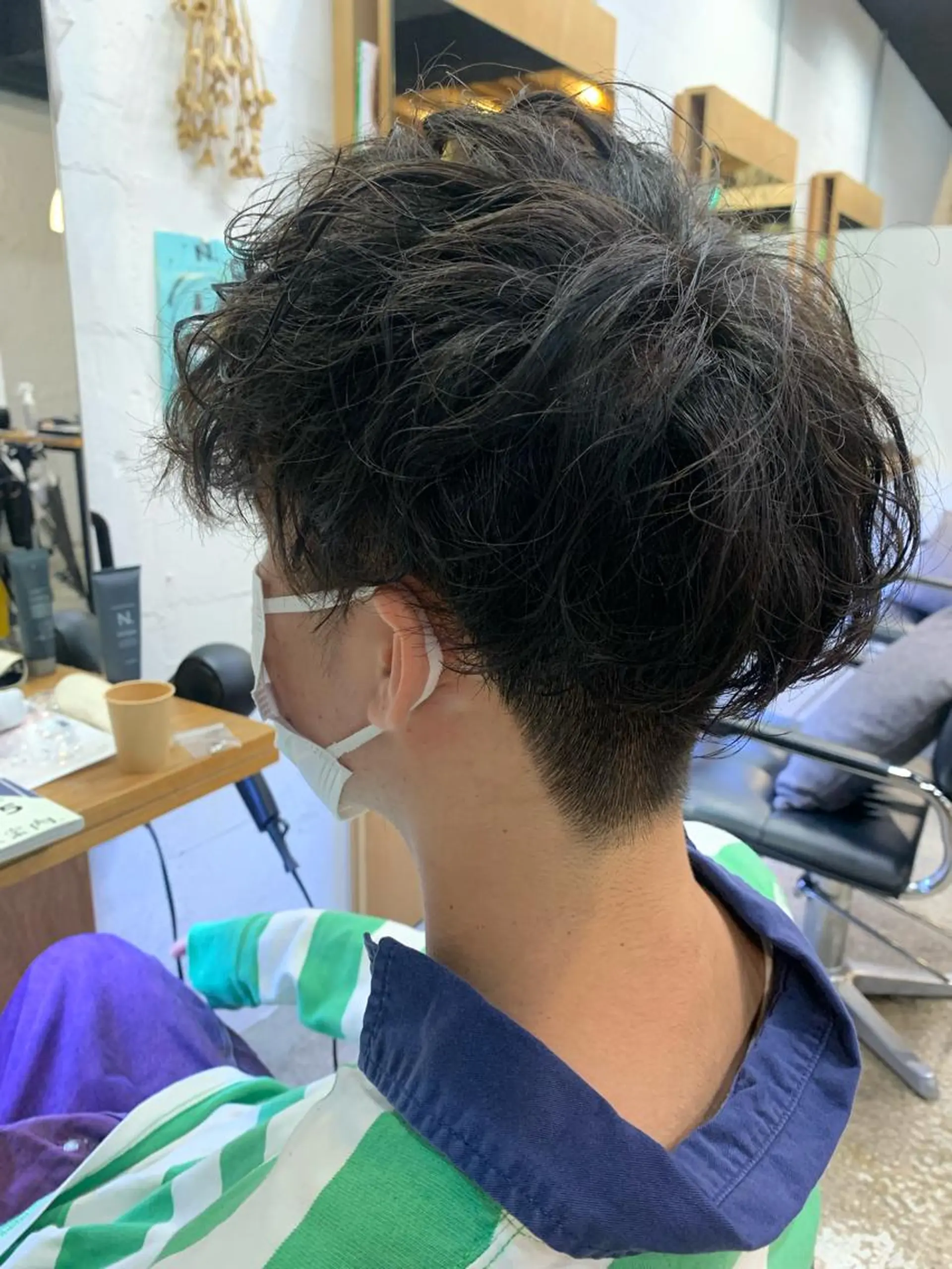 ショート パーマ カット パーマ トリートメント ♱地雷カラー♱ウルフ ♱ 藍衣 ♱のヘアスタイル