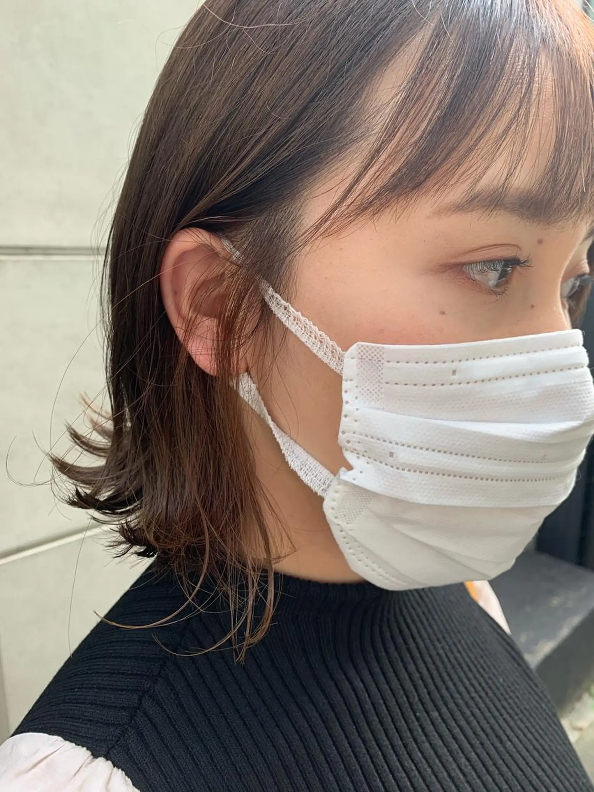 ミディアム Asti blanche所属・ブリーチなしWカラー /地毛風/小林凪沙のヘアスタイル