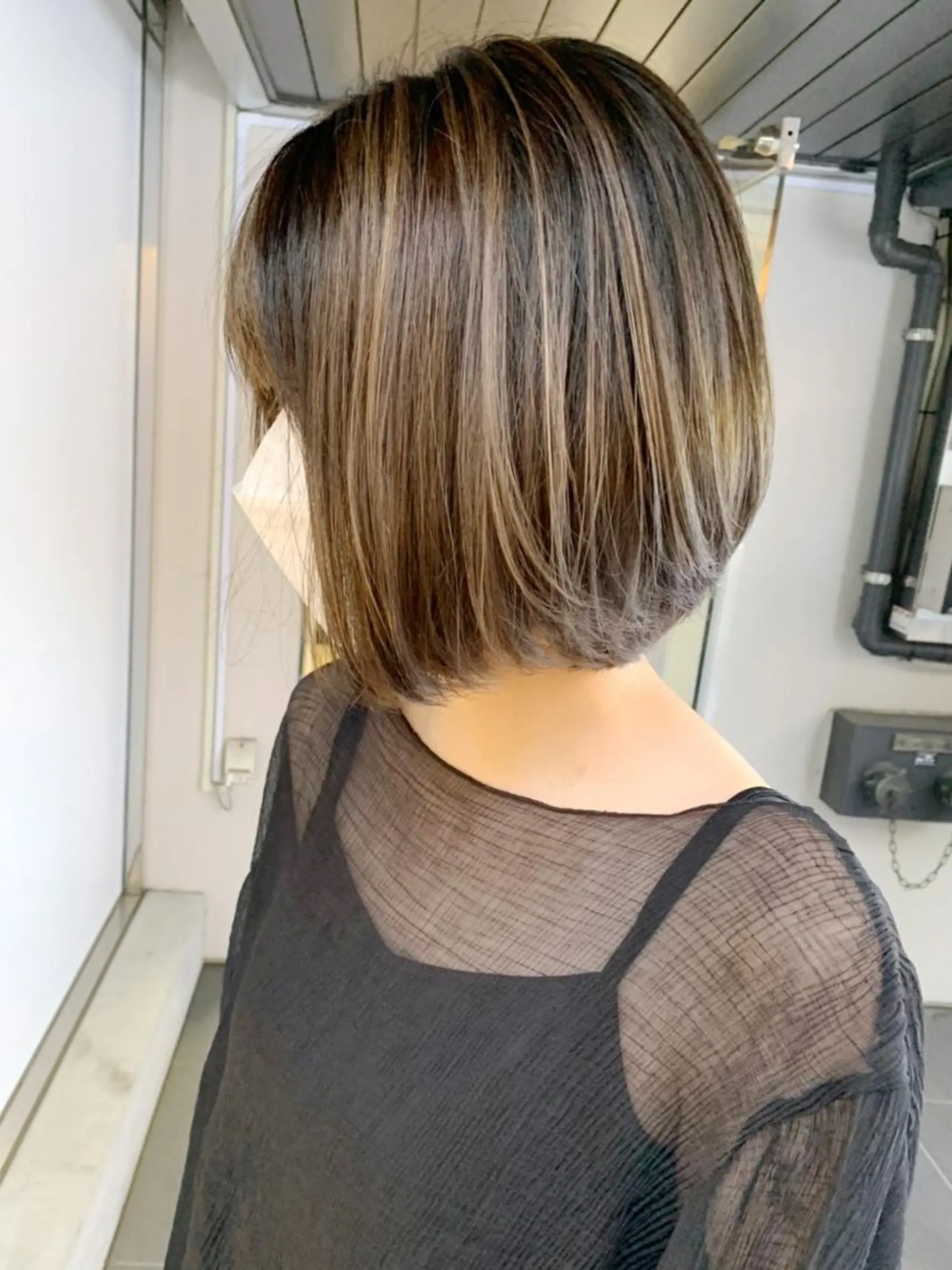 パーマ ミディアム ヘアアレンジ カラー ボブ カット ヘアカラー トリートメント ITbyALBUM 中野店のヘアスタイル