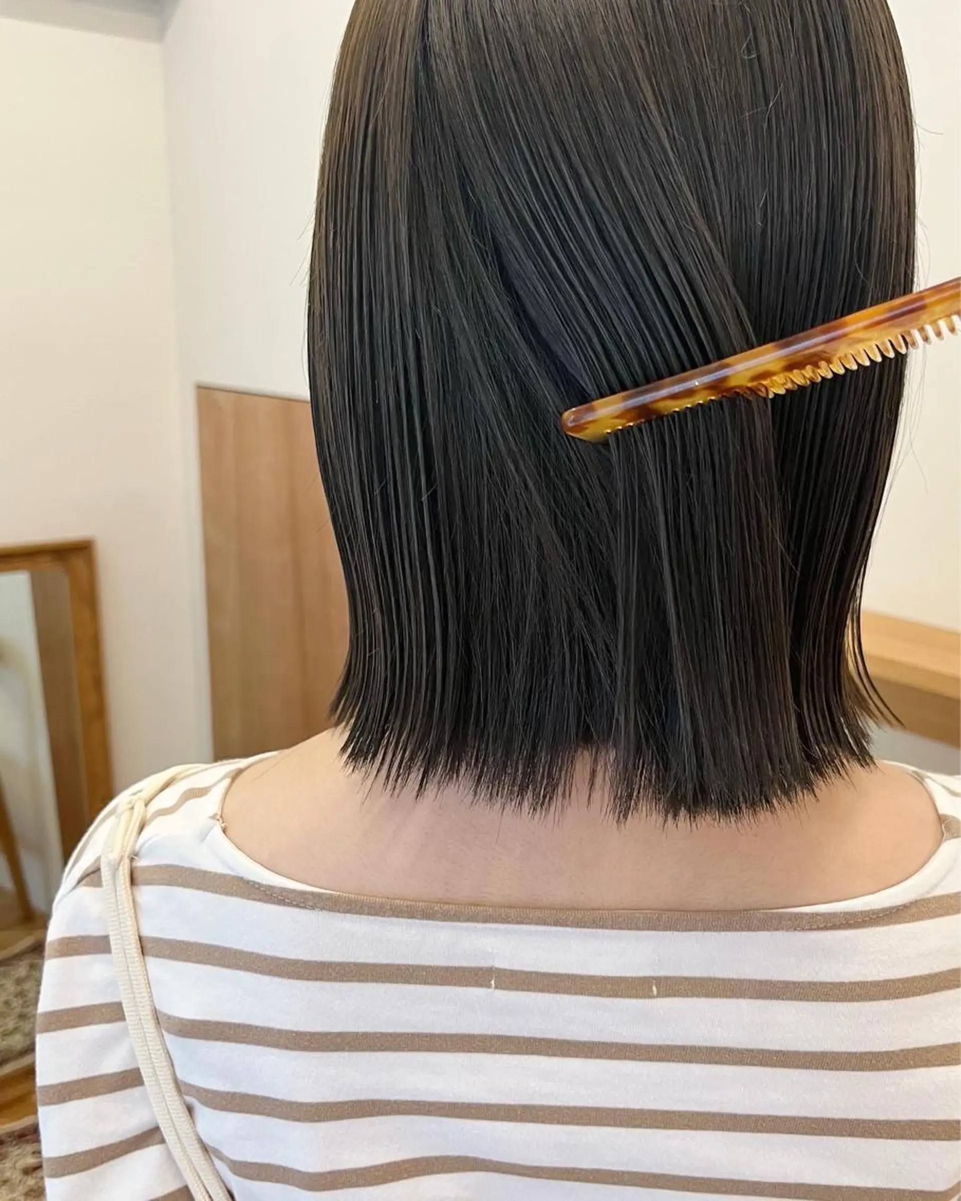 ショート ヘアカラー トリートメント 西山 紗耶香🪽 透明感カラー/ボブのヘアスタイル