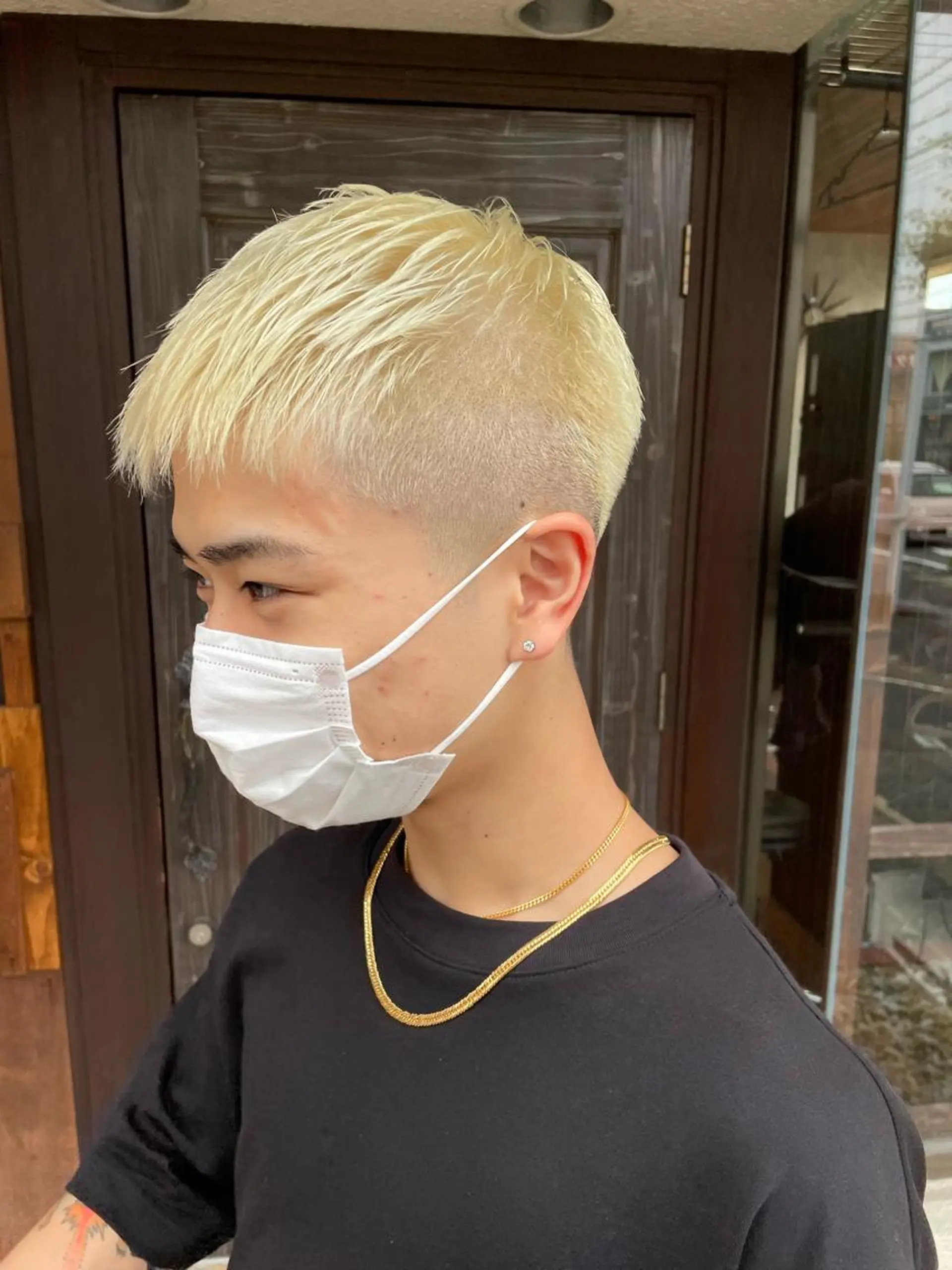 ショート カラー メンズ メンズブリーチ ブリーチ ブロンド ヘアカラー 🌝秦 美羽🌝のヘアスタイル