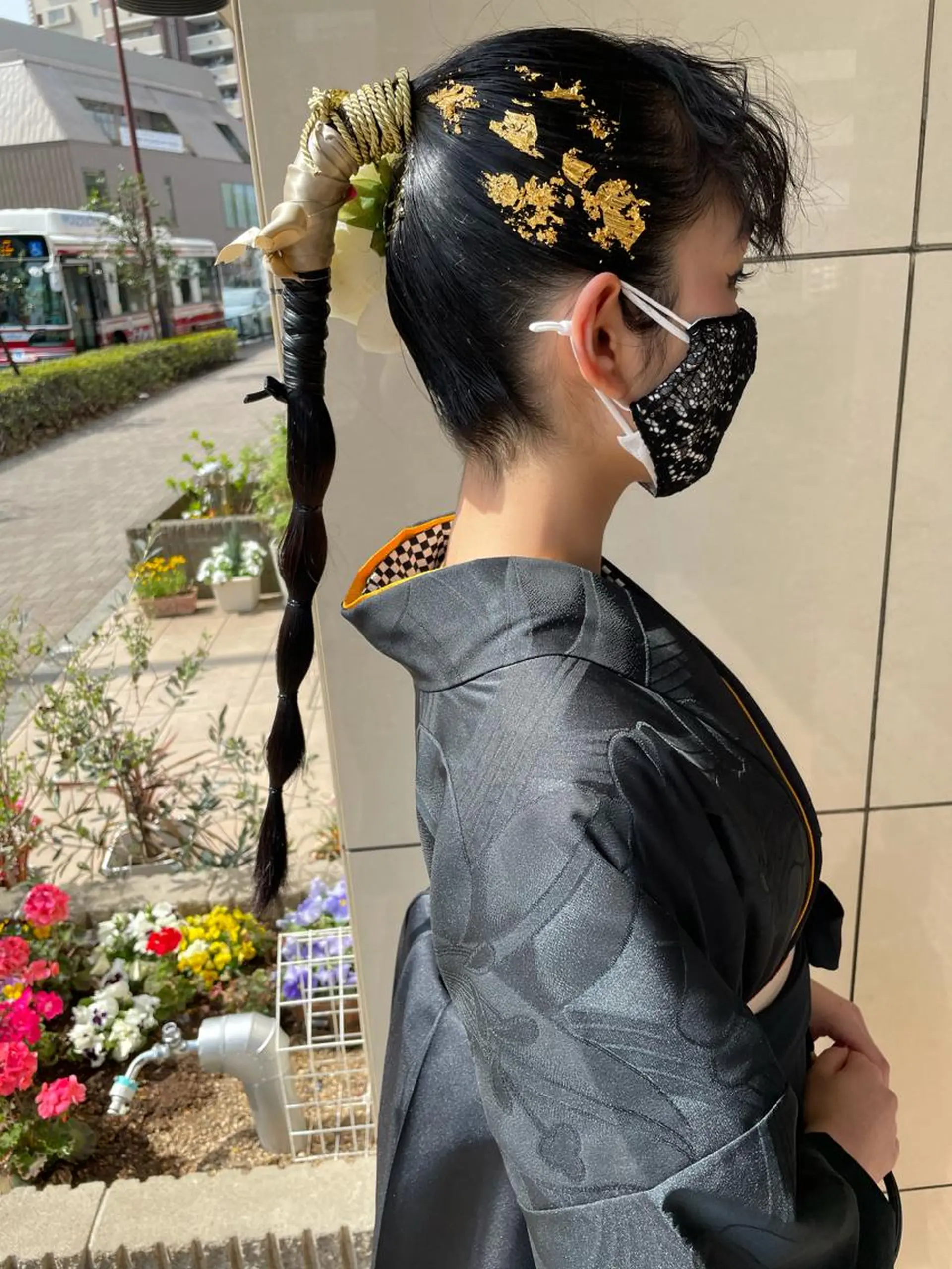 ヘアアレンジ 内田温子大人女性 ハイライト、ボブのヘアスタイル