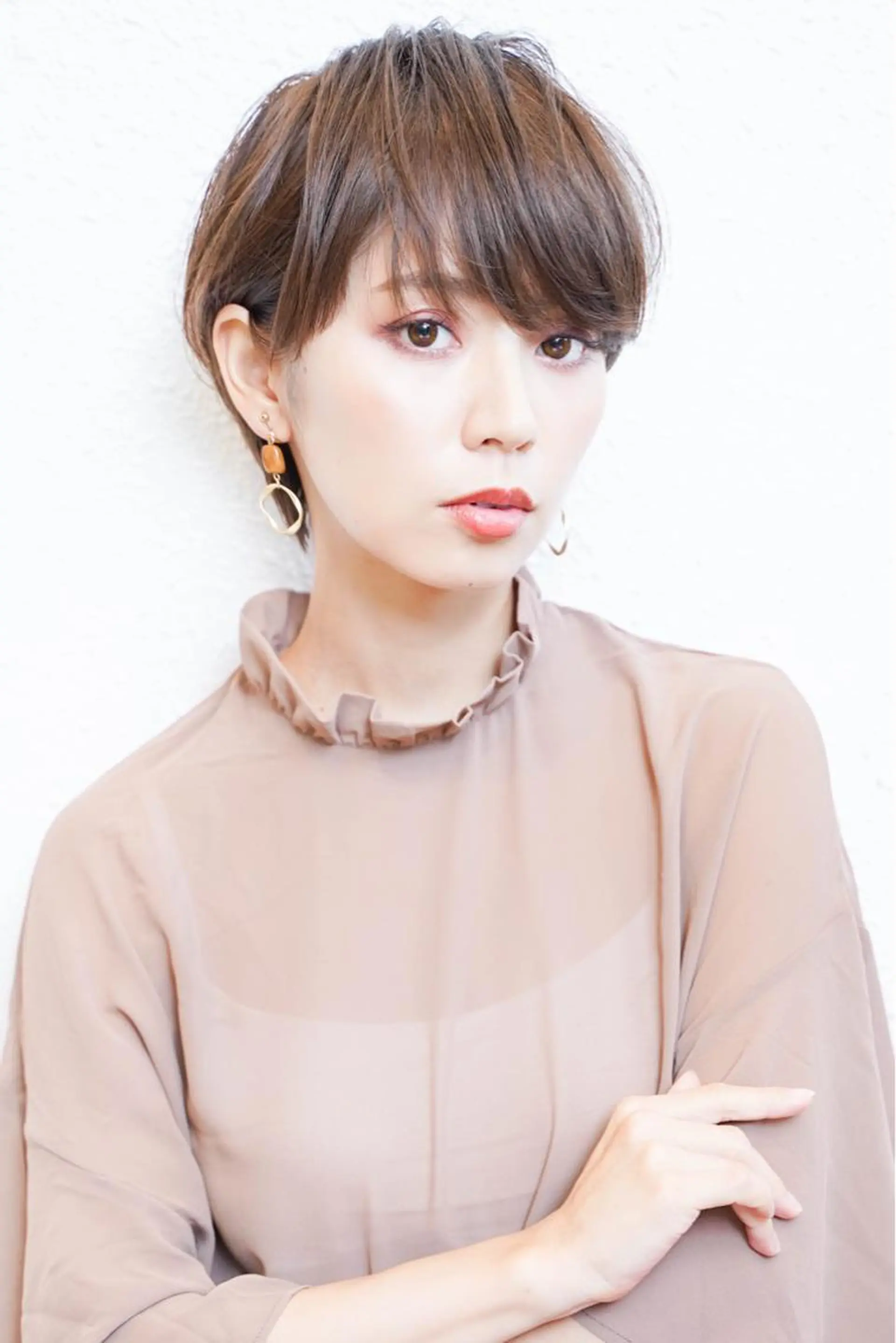 ショート ボブ 顔周りカット 小顔カット Monica所属・ボブ専門店 中島規寿のヘアスタイル