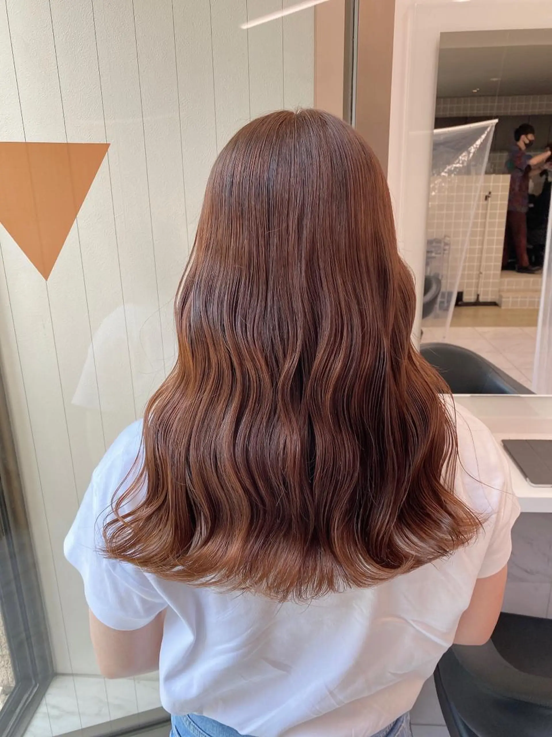 セミロング カラー レイヤー/韓国❣️ 髪質改善/亘紘輝のヘアスタイル