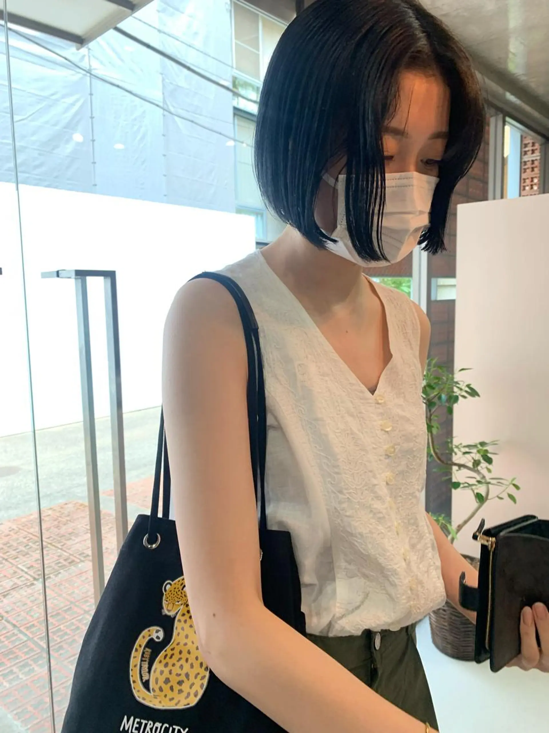 ショート カラー ボブパーマコテ巻き風 パーマNo1深江秀平のヘアスタイル