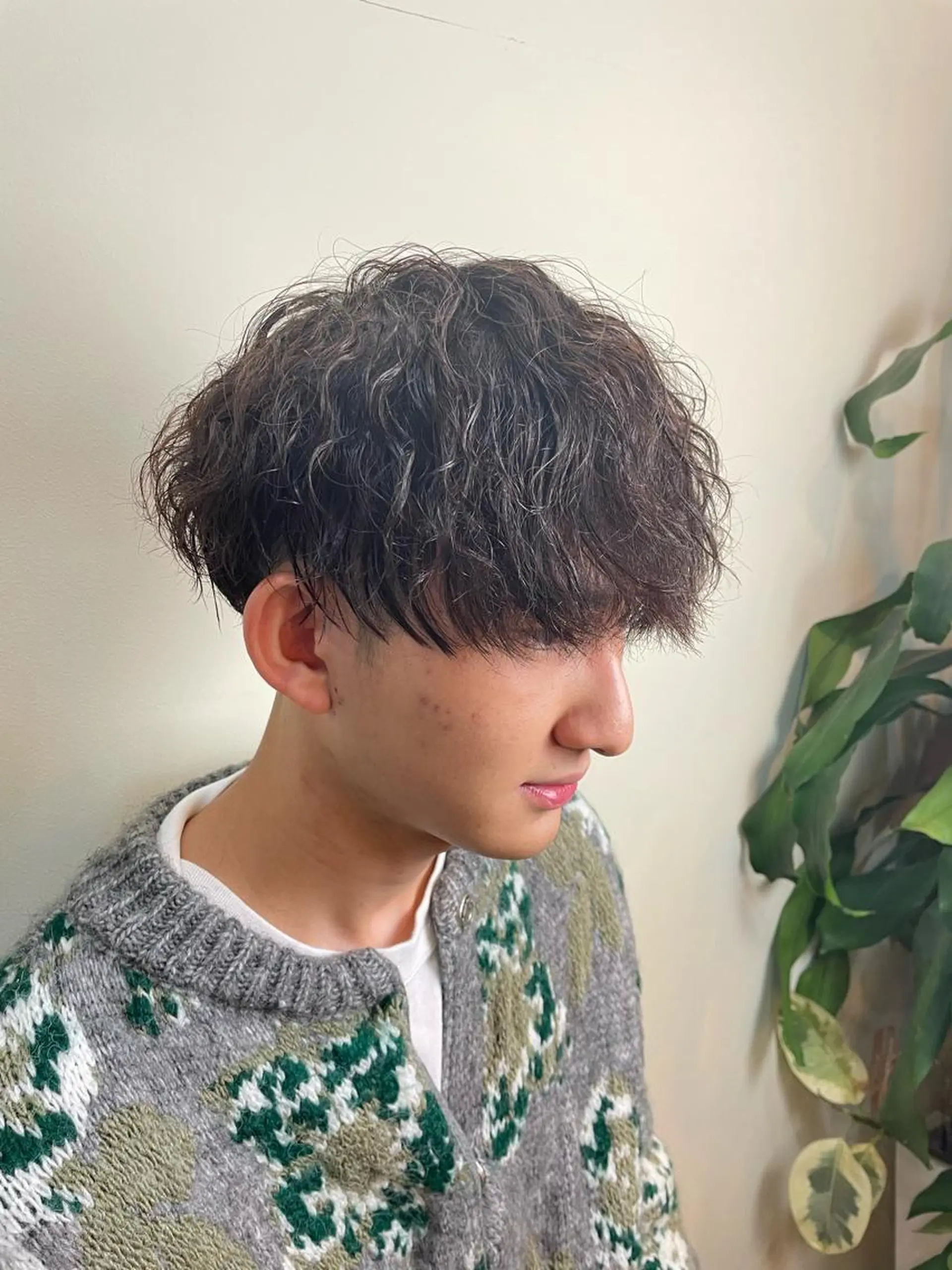 ショート パーマ メンズ マッシュ WEST OLAND加藤圭介のヘアスタイル