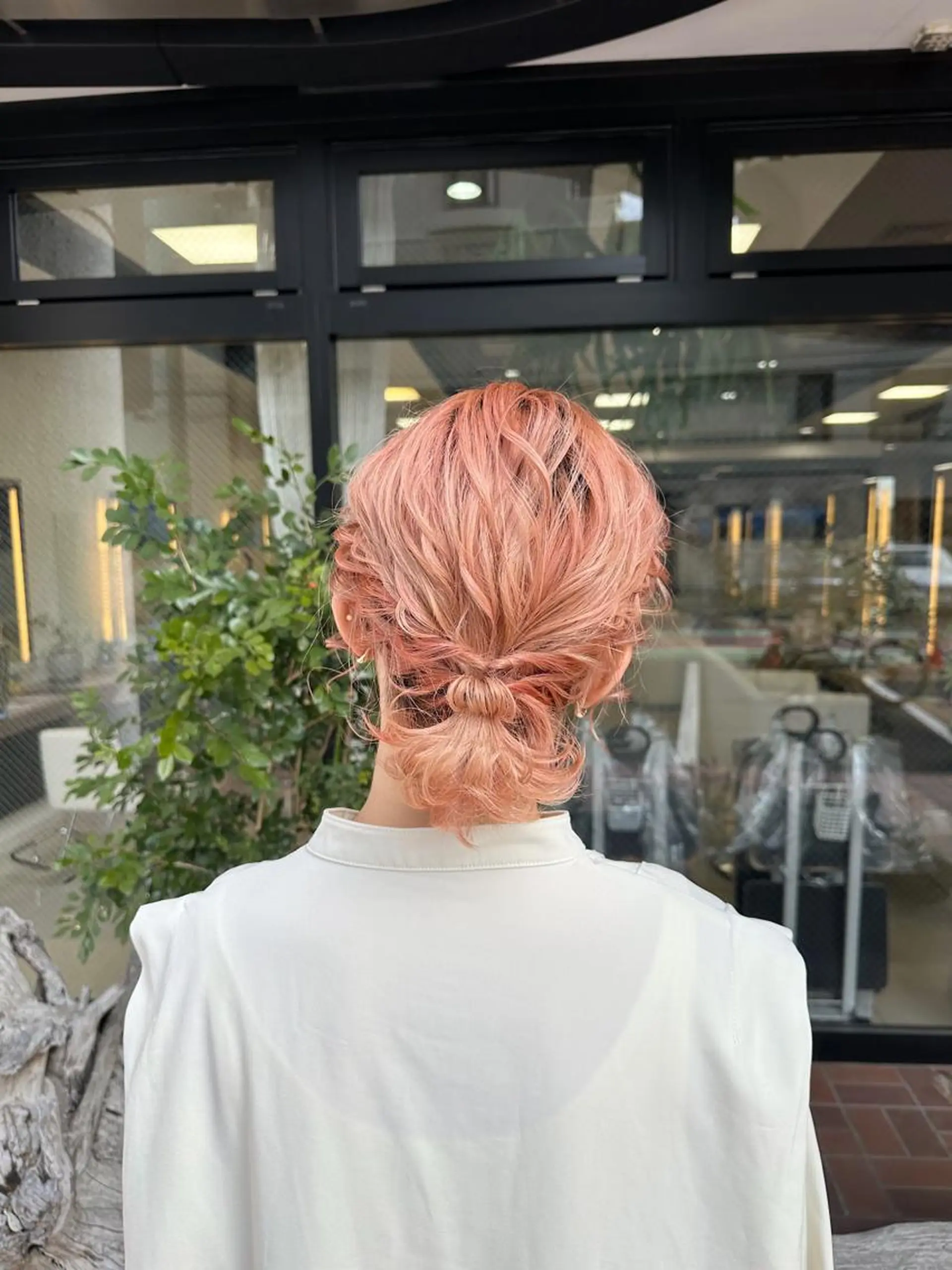 ヘアアレンジ ボブ 暖色カラー /ヘアアレンジ/花鈴のヘアスタイル