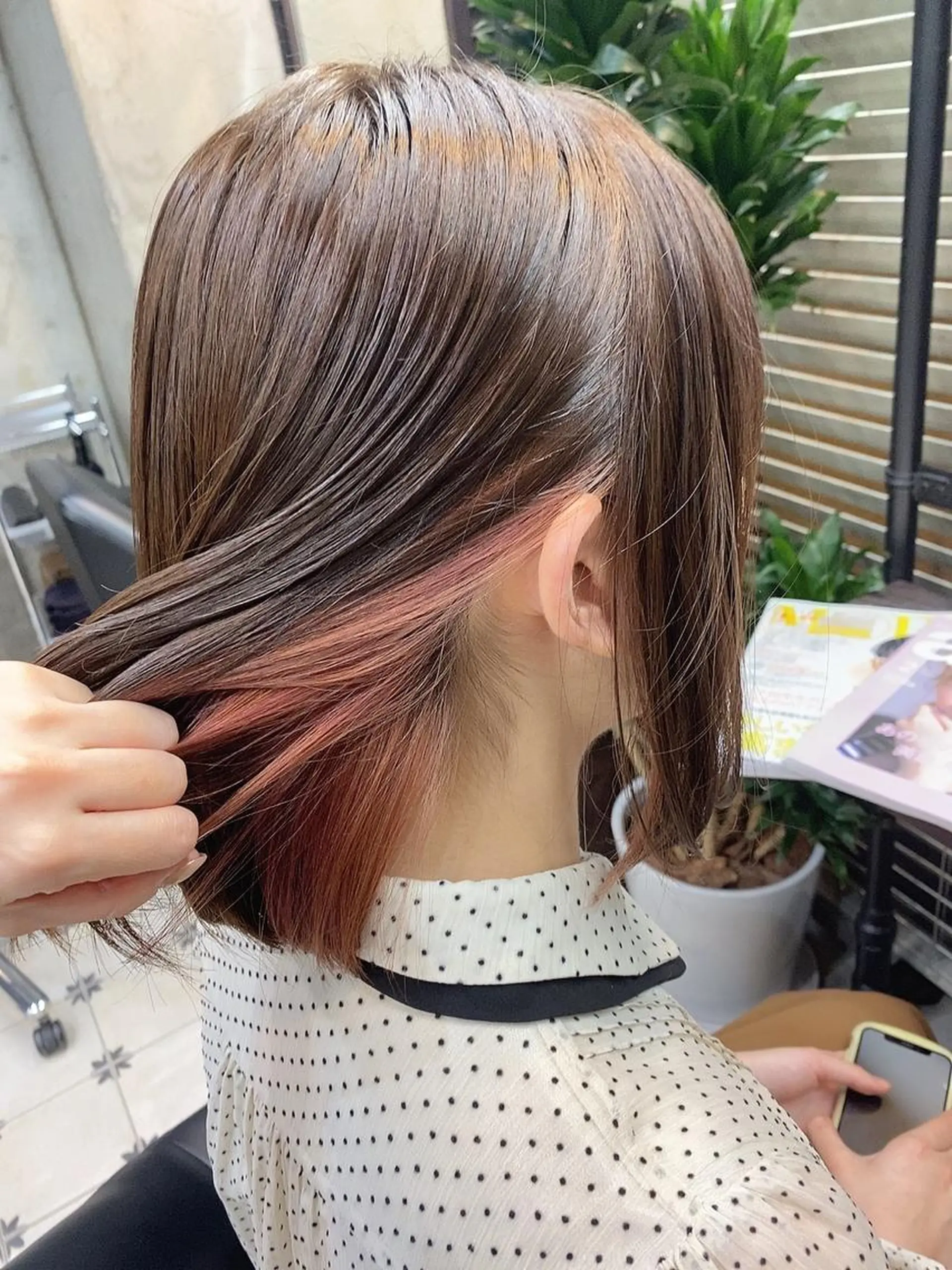 ショート カラー インナーカラー ピンクカラー ショートヘア 韓国ヘア☁️ mitsukiのヘアスタイル