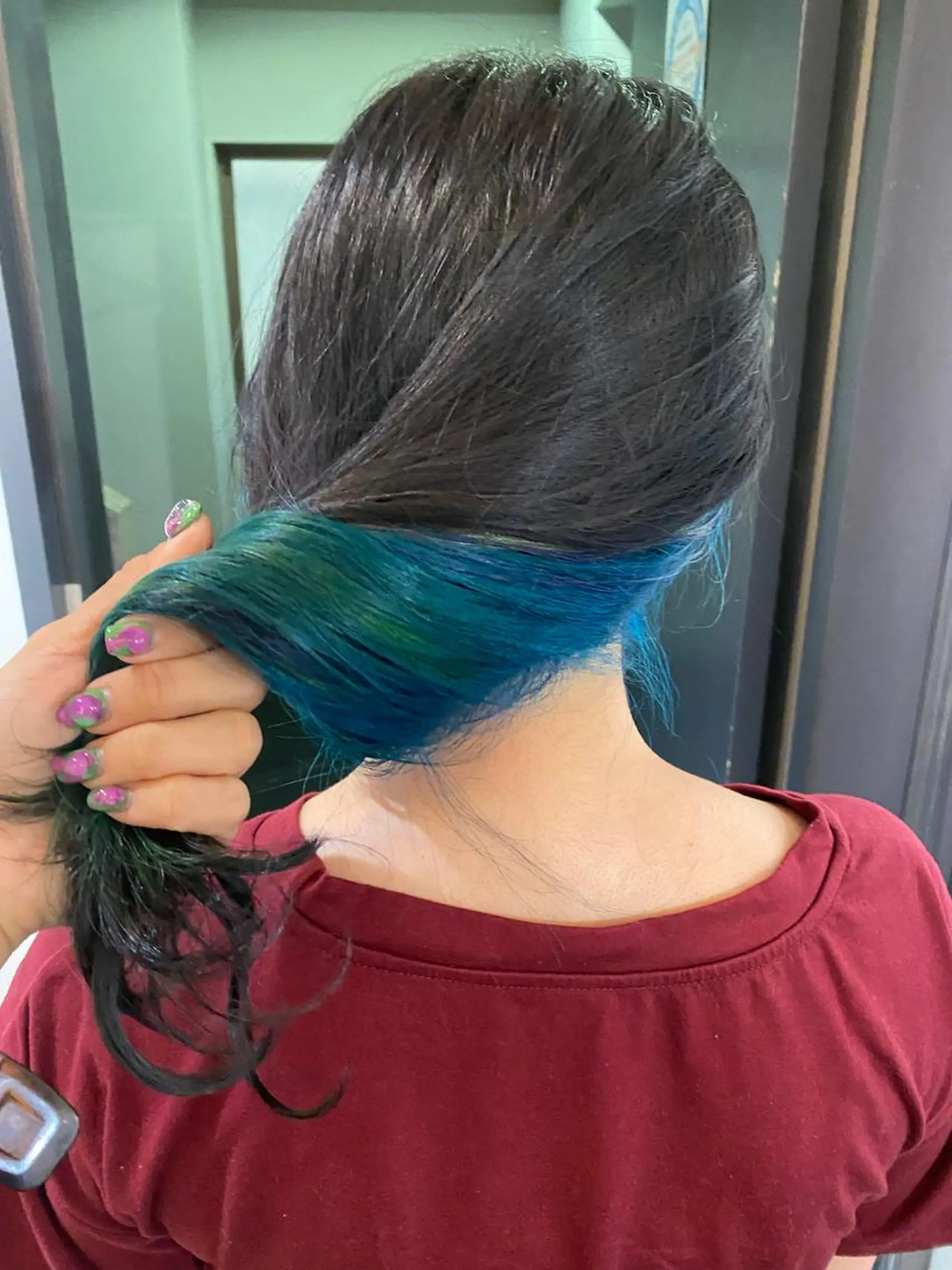 セミロング カラー カット ヘアカラー トリートメント 梅田ハイトーン チダ ヒナノのヘアスタイル