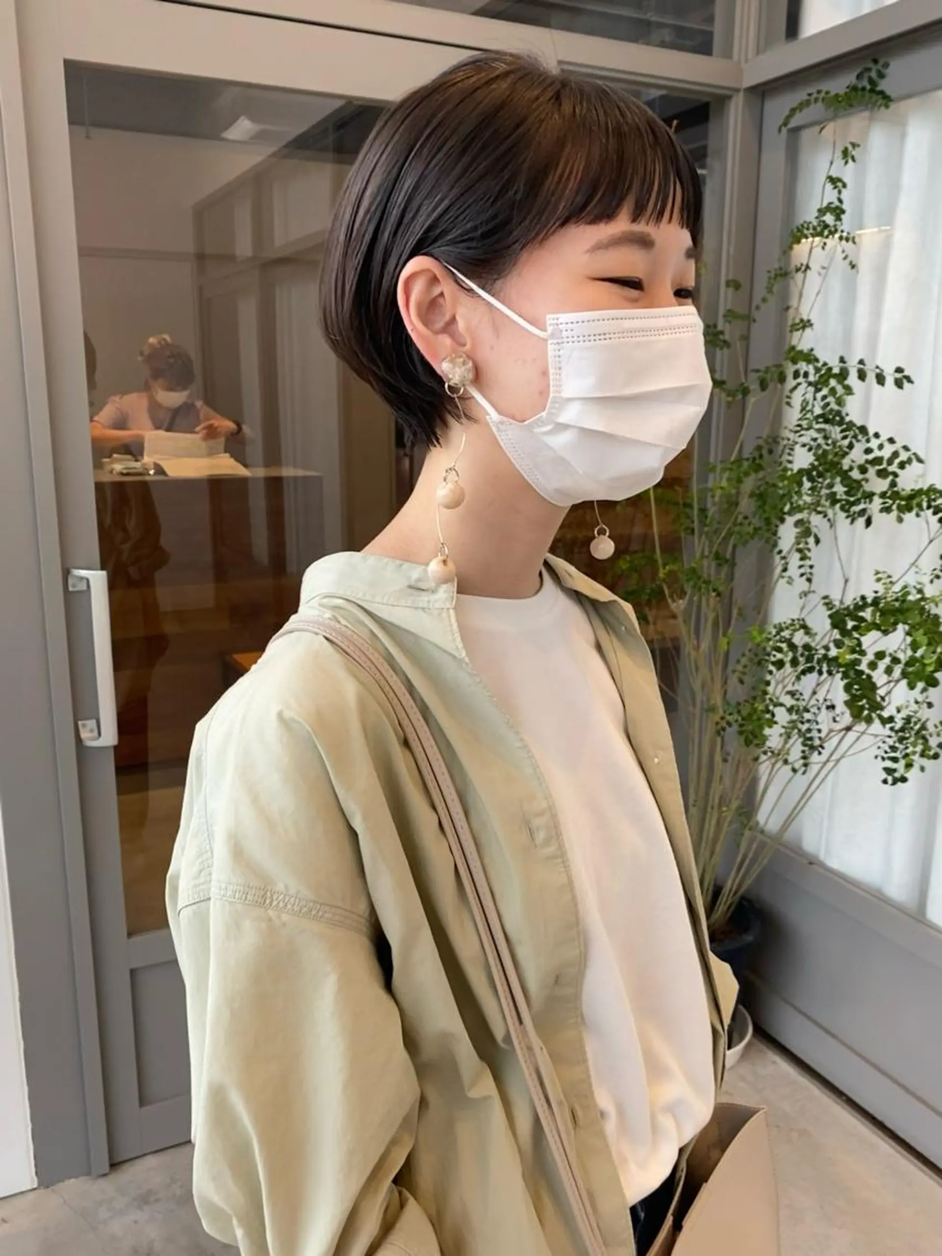 ショート ショートボブ 丸みショート ボブ ショートヘア 塚原 安優のヘアスタイル