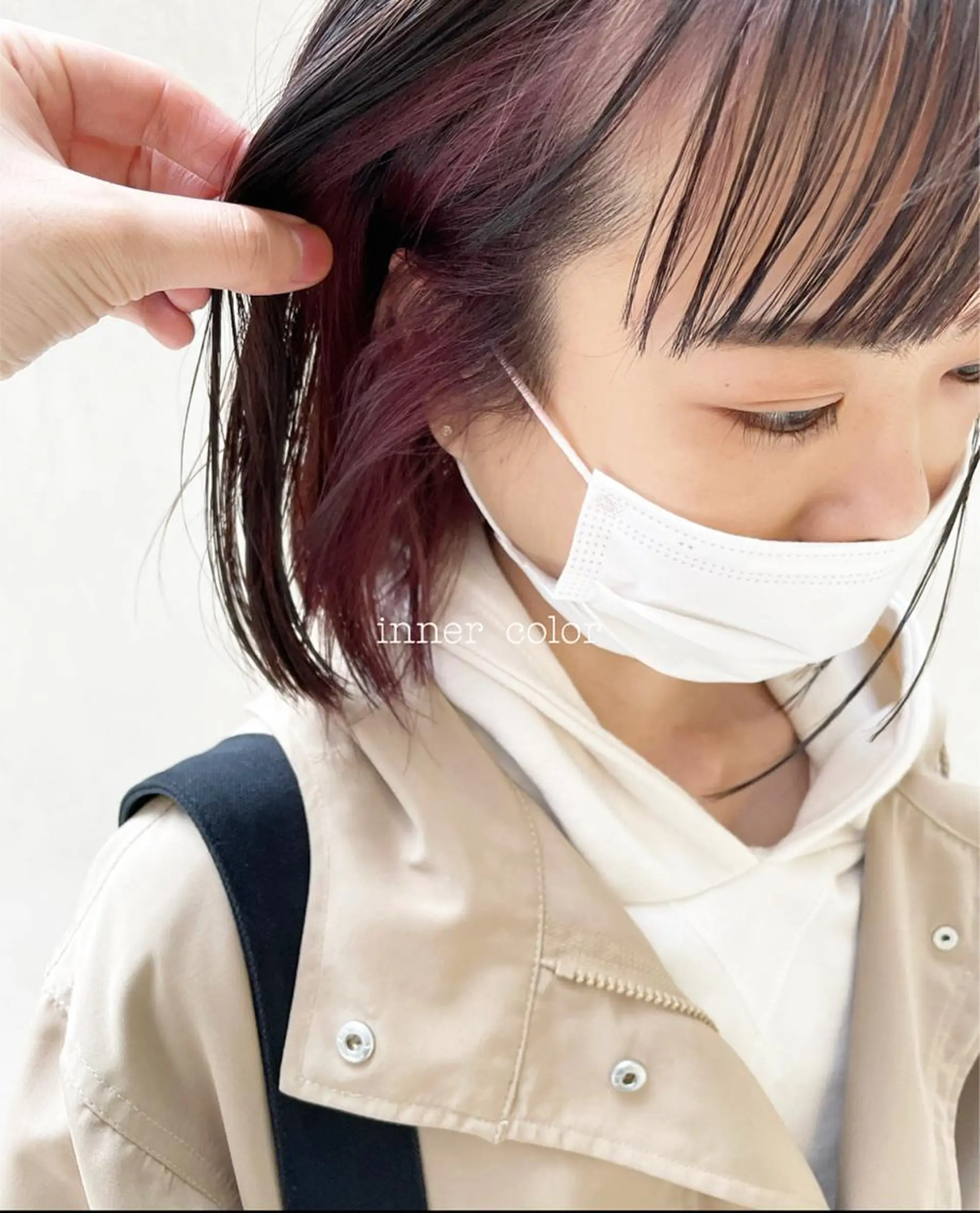 ショート カラー ケアブリーチ/ エクステ/レイヤーのヘアスタイル