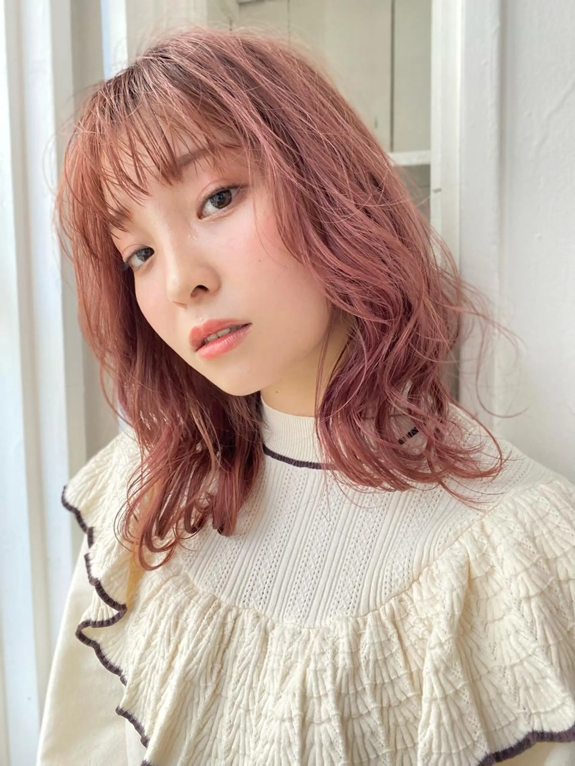 セミロング カラー 垂水　山口 永悟のヘアスタイル
