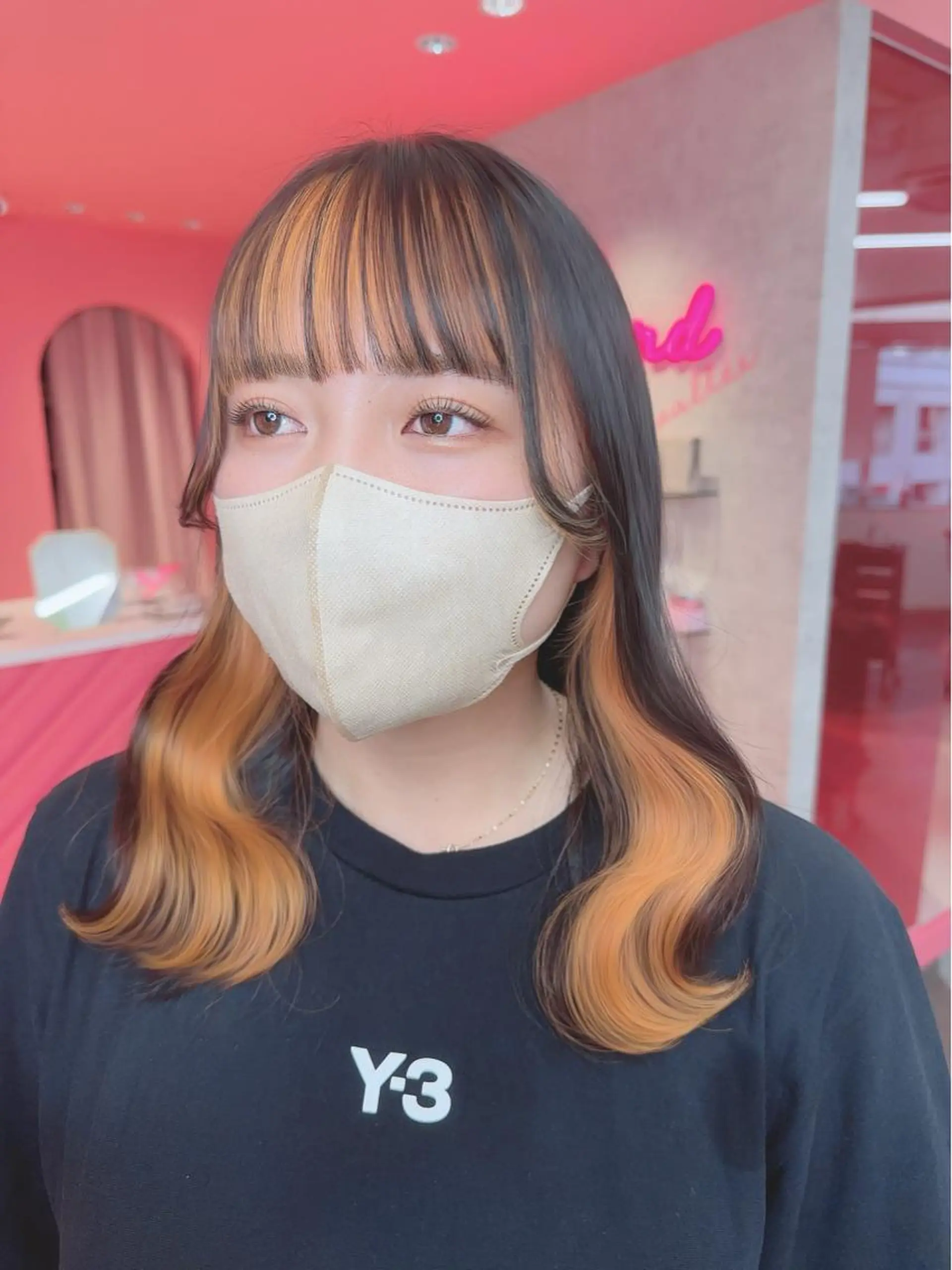 ミディアム カラー 韓国ヘア/艶カラー /田中悠佑のヘアスタイル