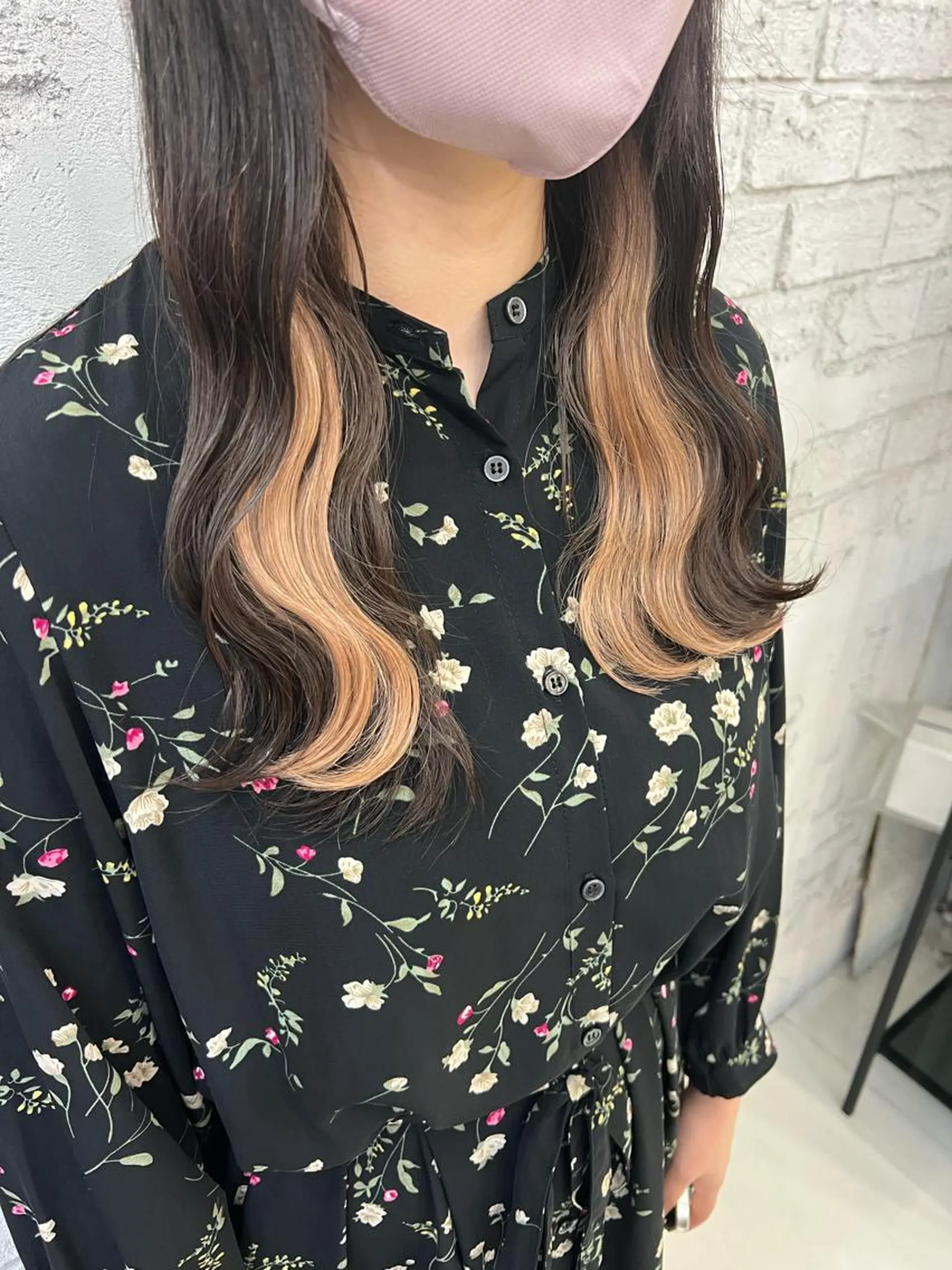 セミロング エクステ エクステ＆艶カラー 🎀YURINA🎀のヘアスタイル