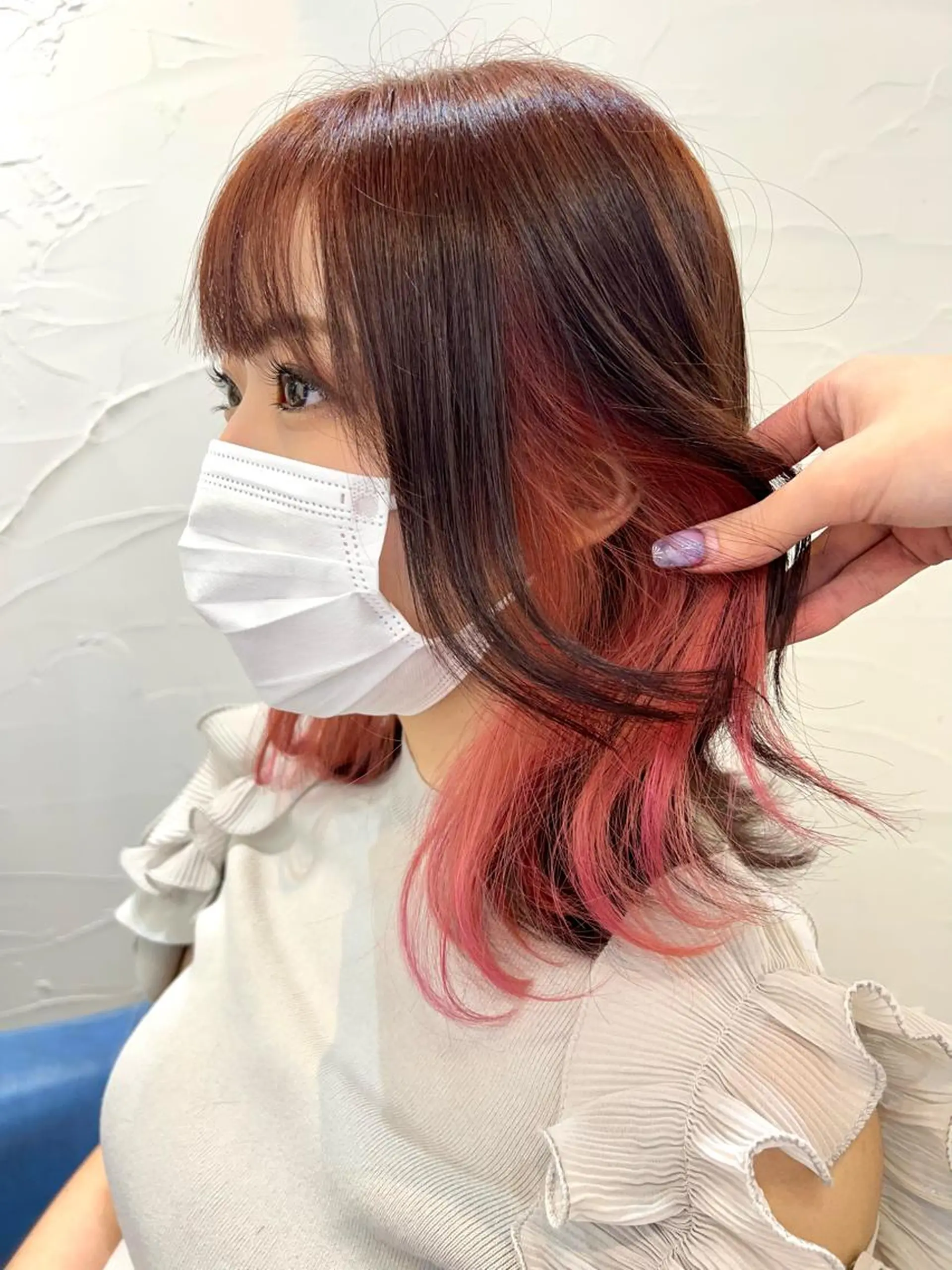 ミディアム カラー uros.所属・メンズパーマ/ エクステ🌞セナのヘアスタイル