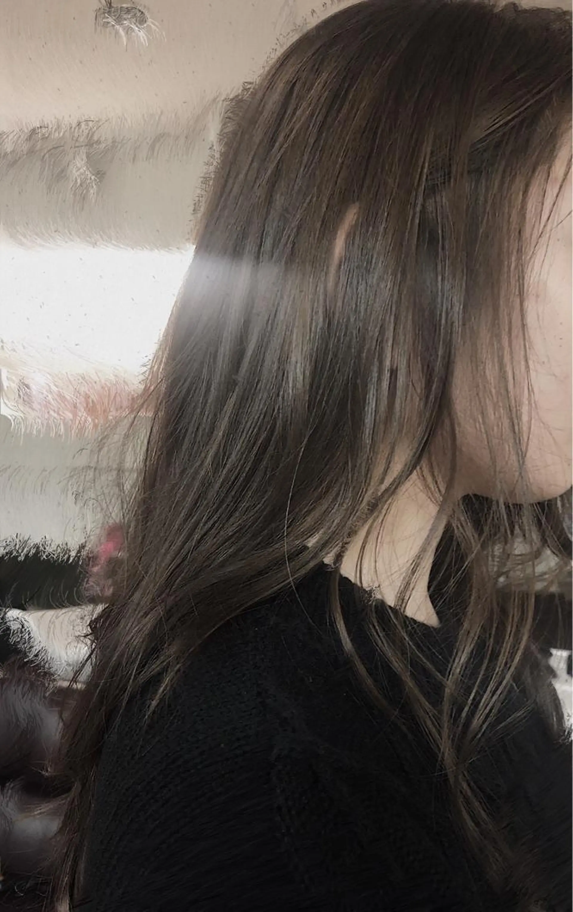 ロング カラー アッシュ 透明感カラー 髪質改善☁️ ユイのヘアスタイル