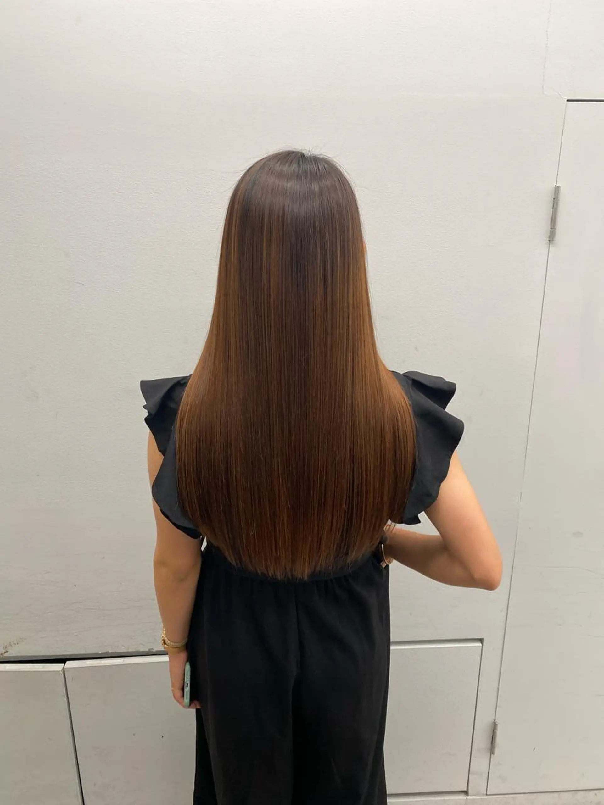 ロング 京都レイヤーカット/ 縮毛矯正/羽柴りくのヘアスタイル