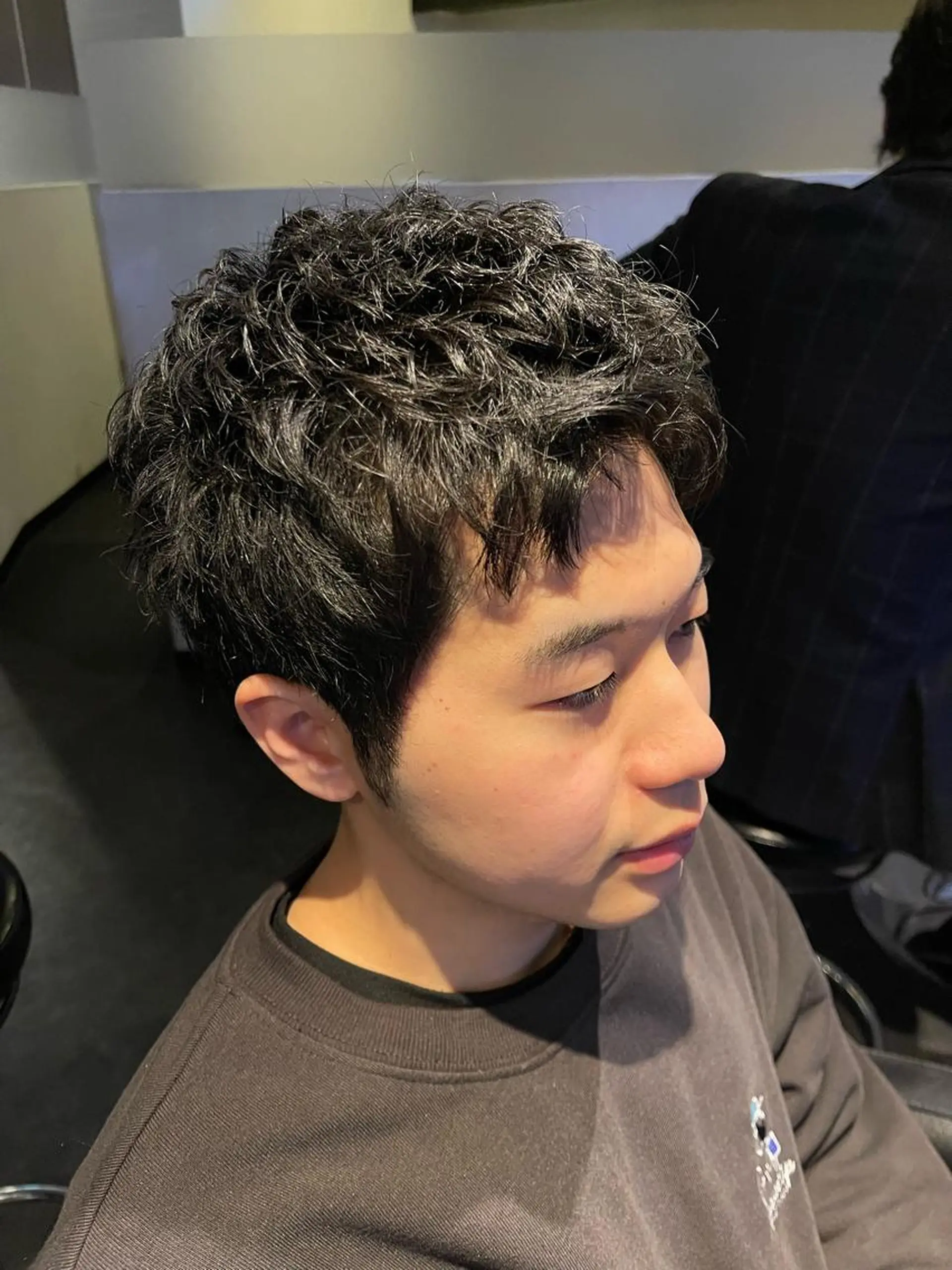 ショート パーマ メンズ メンズパーマ トリートメント 久保田 和正のヘアスタイル