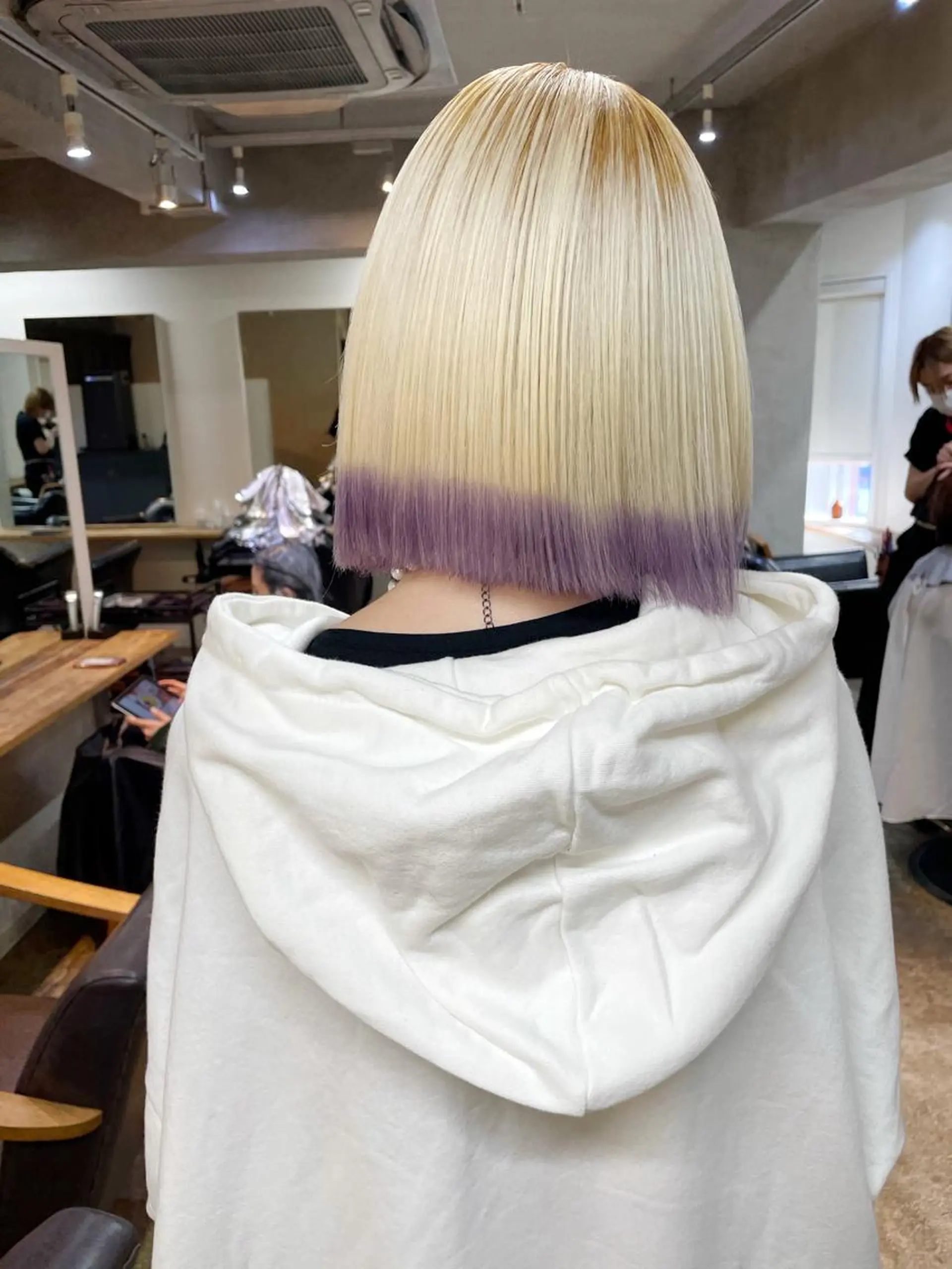 ショート カラー ヘアアレンジ 丸山渉/パーマ エフェクトブリーチのヘアスタイル