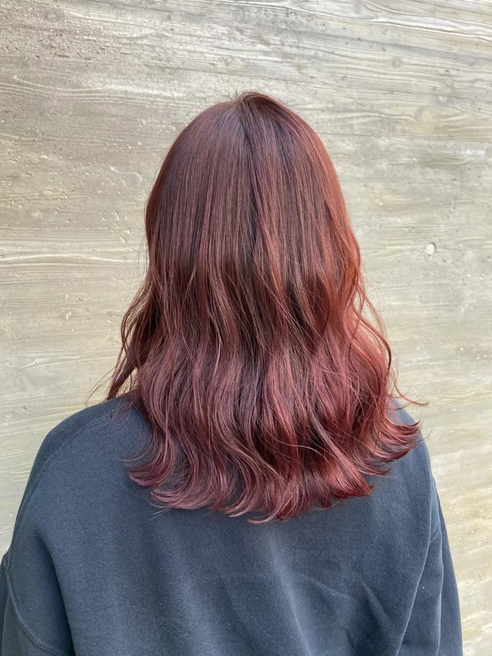 セミロング カラー ベージュカラー ブリーチ ブリーチなしカラー ピンクカラー ピンクベージュ 暗髪/艶髪/Ono .のヘアスタイル