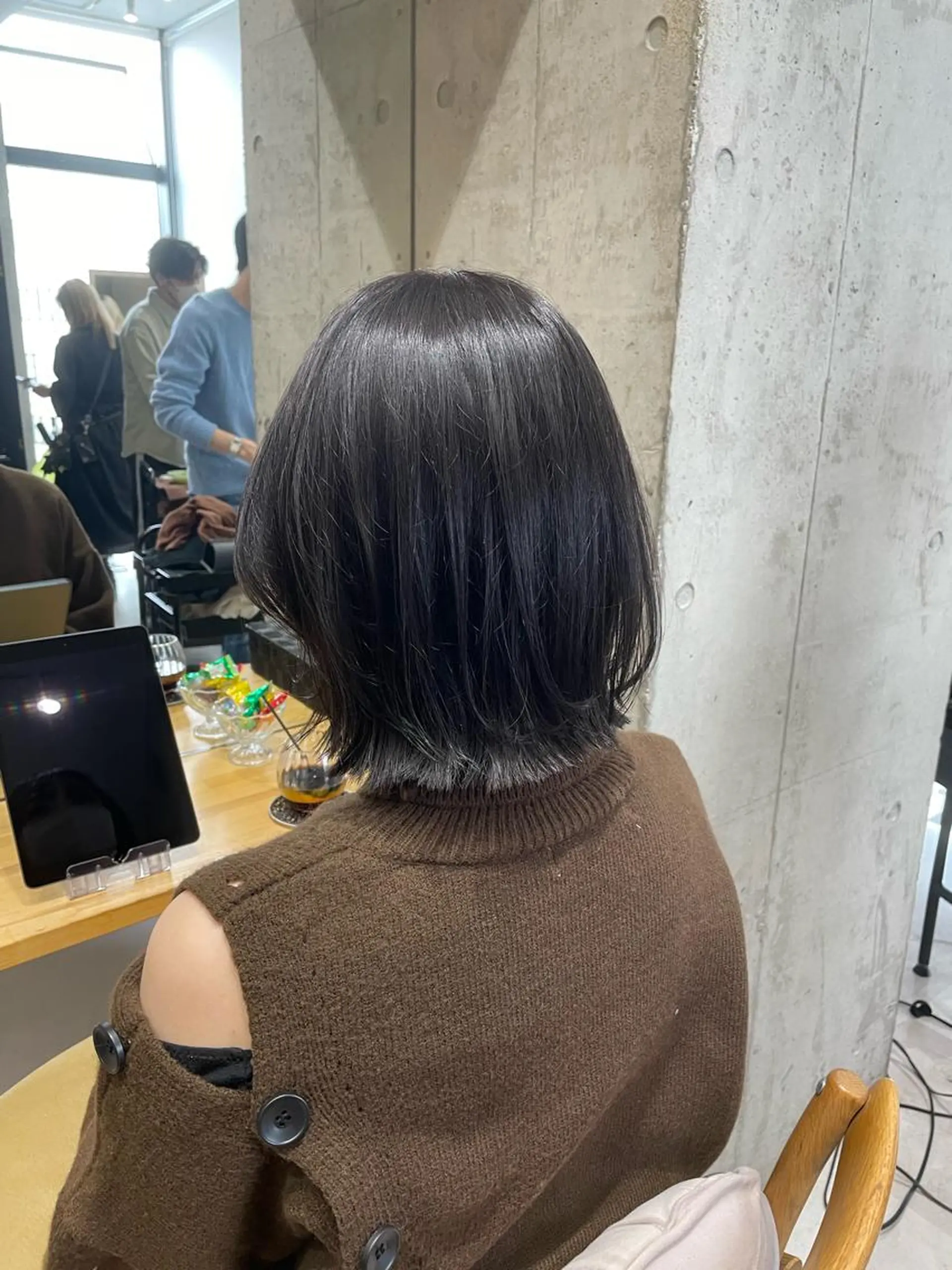 ショート ボブレイヤー ボブ レイヤーカット カット ヘアカラー トリートメント ✨透明感カラー 恵比寿HAYATO✨のヘアスタイル