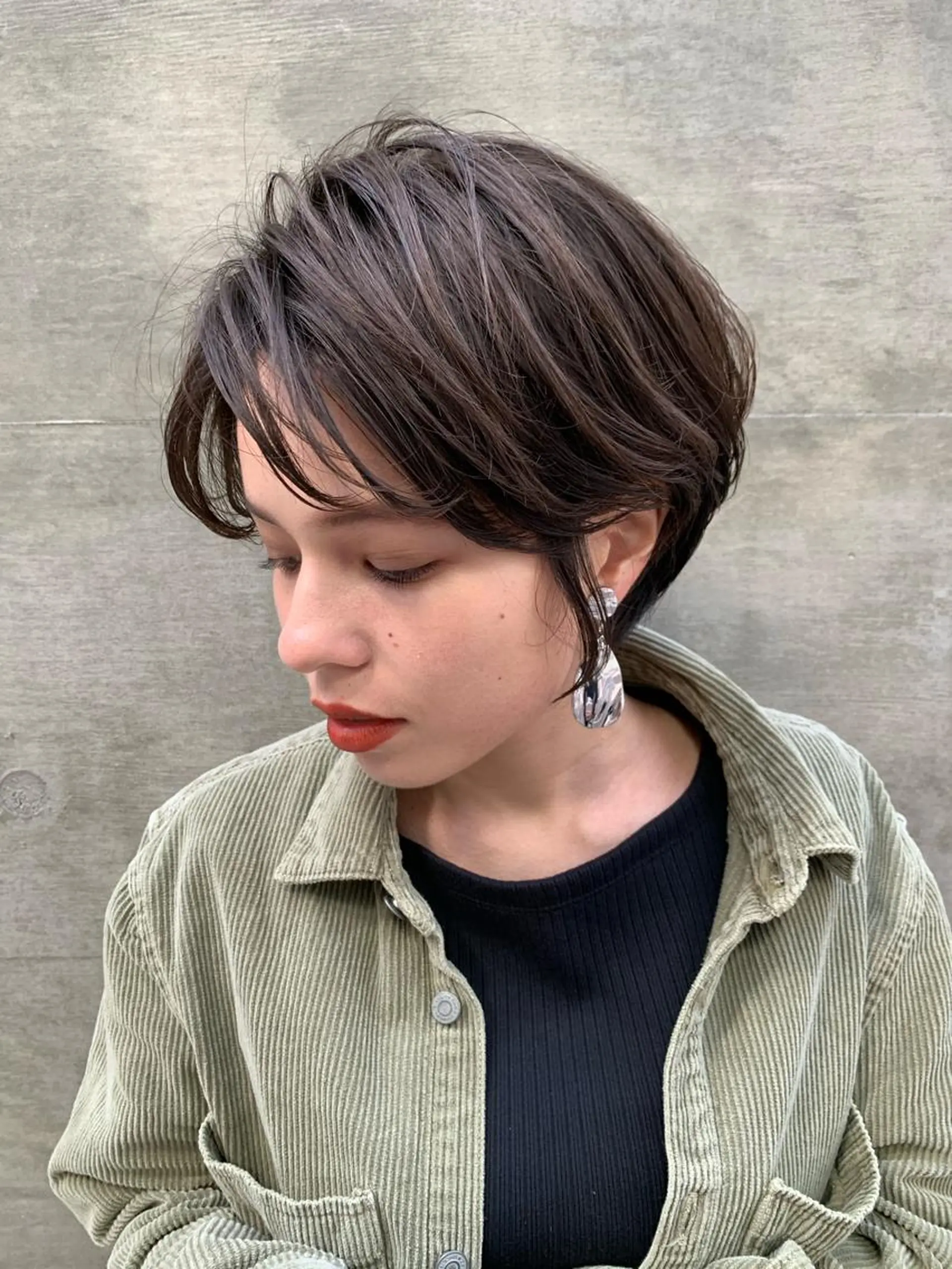 ショート カット トリートメント 縮毛/ショート/ ボブ/レイヤー/小原のヘアスタイル