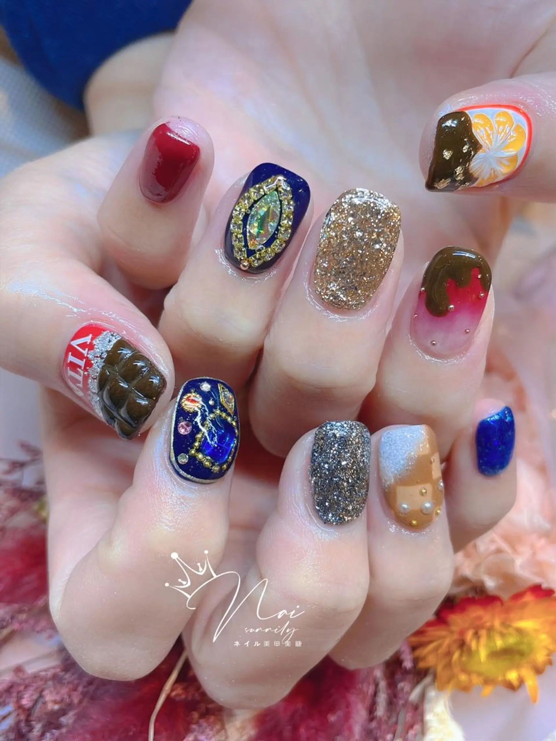 ネイル 長さだし専門店 M2　rikaのネイルデザイン