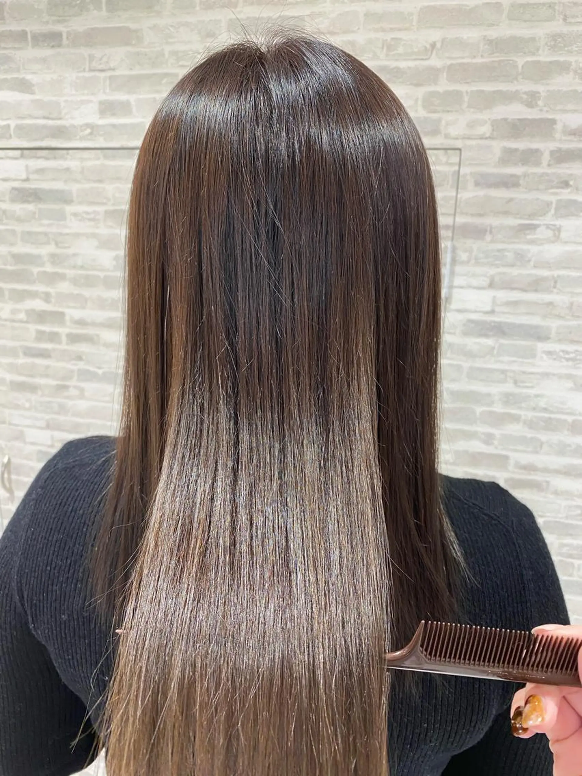 セミロング 縮毛矯正 トリートメント ✨圧倒的ツヤ髪✨ 小野あすかのヘアスタイル