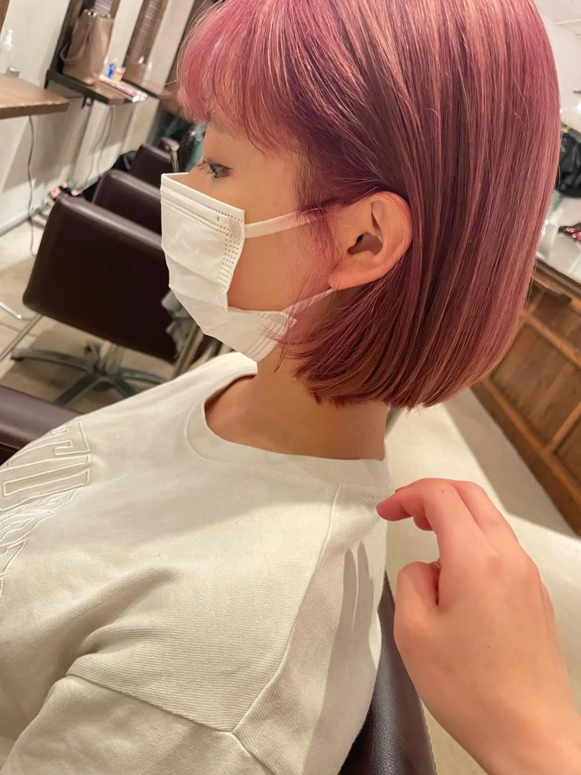 ショート ヘアカラー トリートメント 東京の技術を 京都で✂︎🕊️💖のヘアスタイル