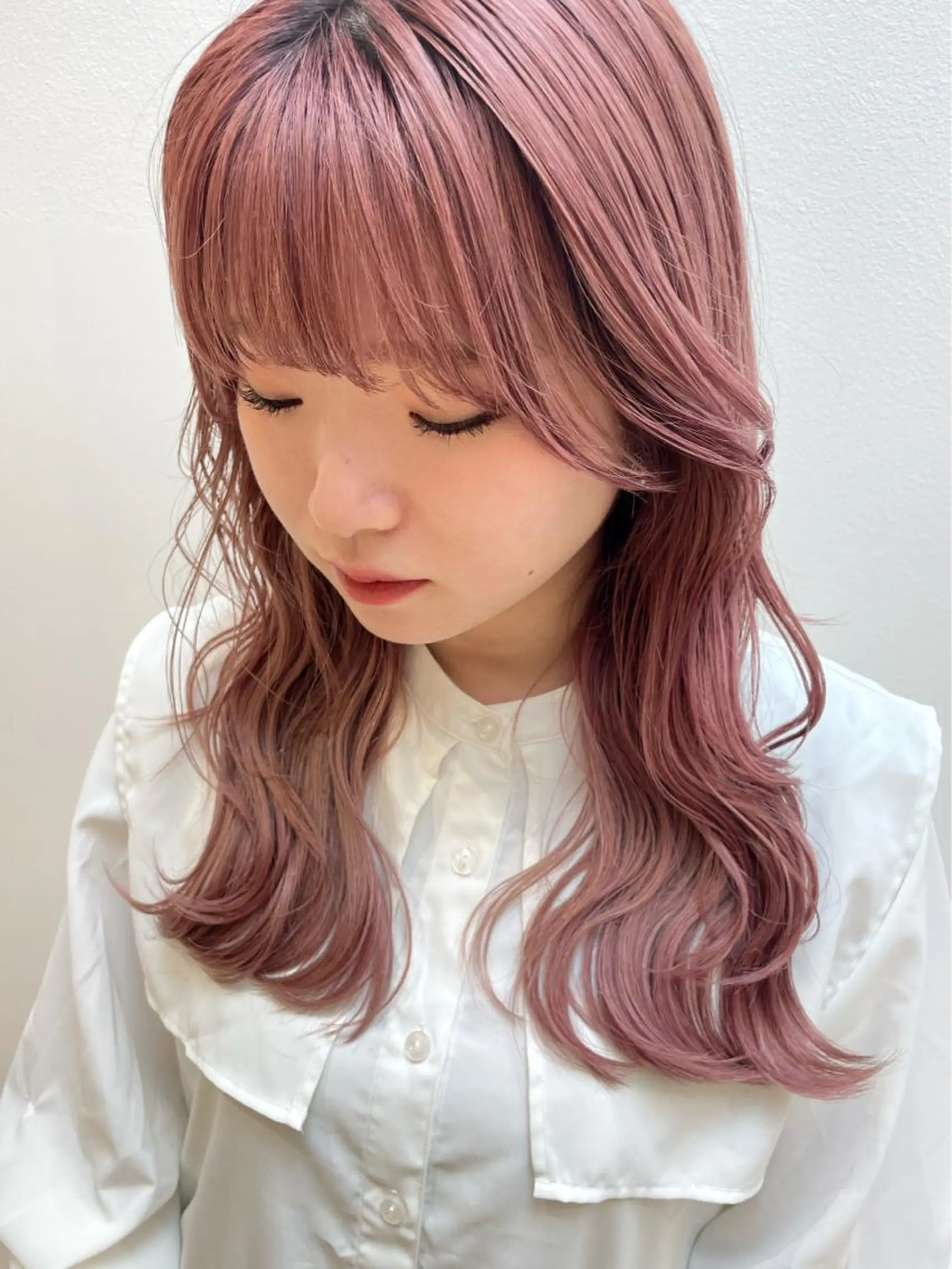 ロング カラー ヘアアレンジ ピンクカラー パープルカラー シルバー カット レイヤー/ハイトーン 🫧‪Erikaのヘアスタイル