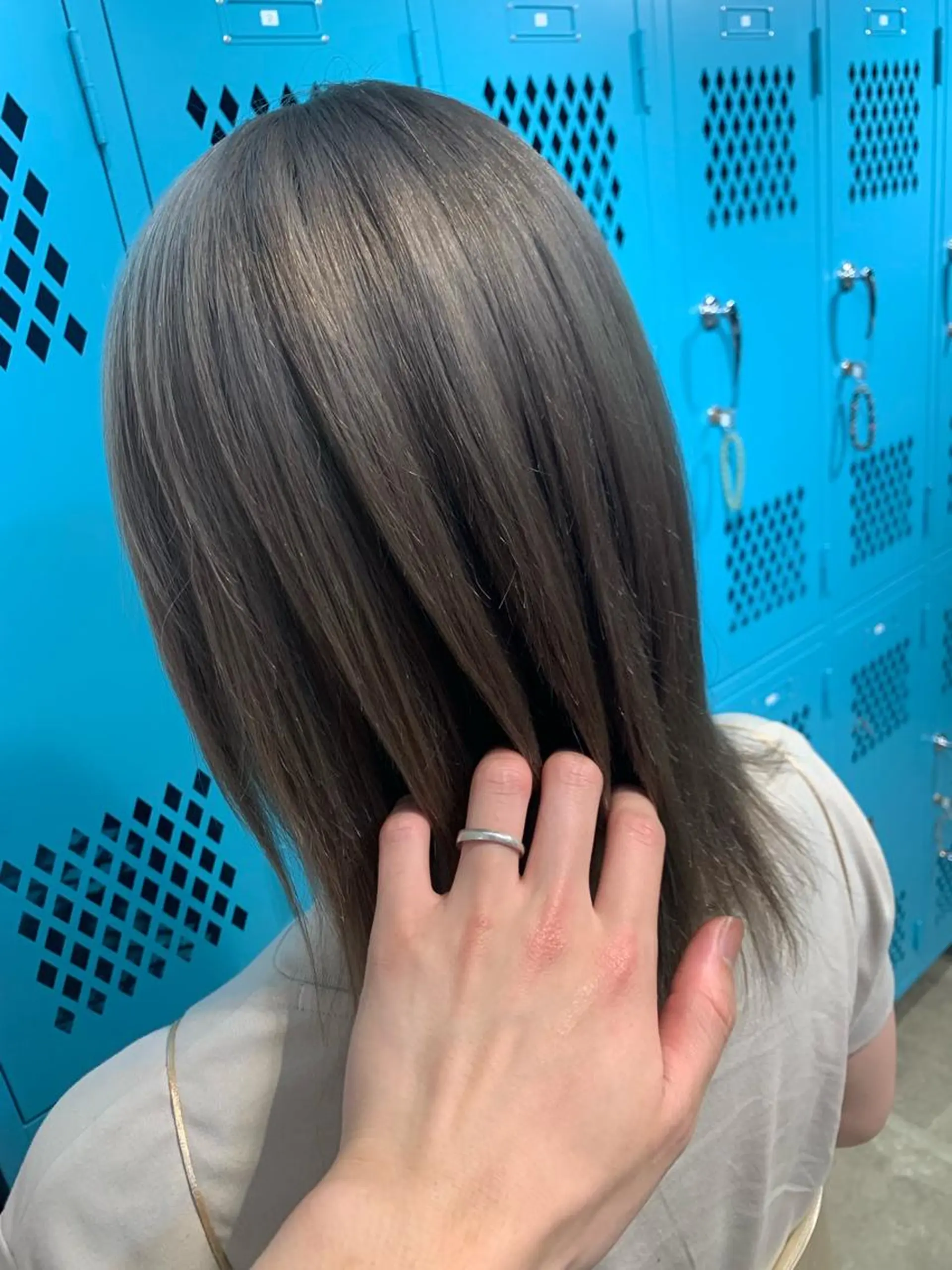 ミディアム ヘアカラー トリートメント ヲタク美容師 店長　上原のヘアスタイル