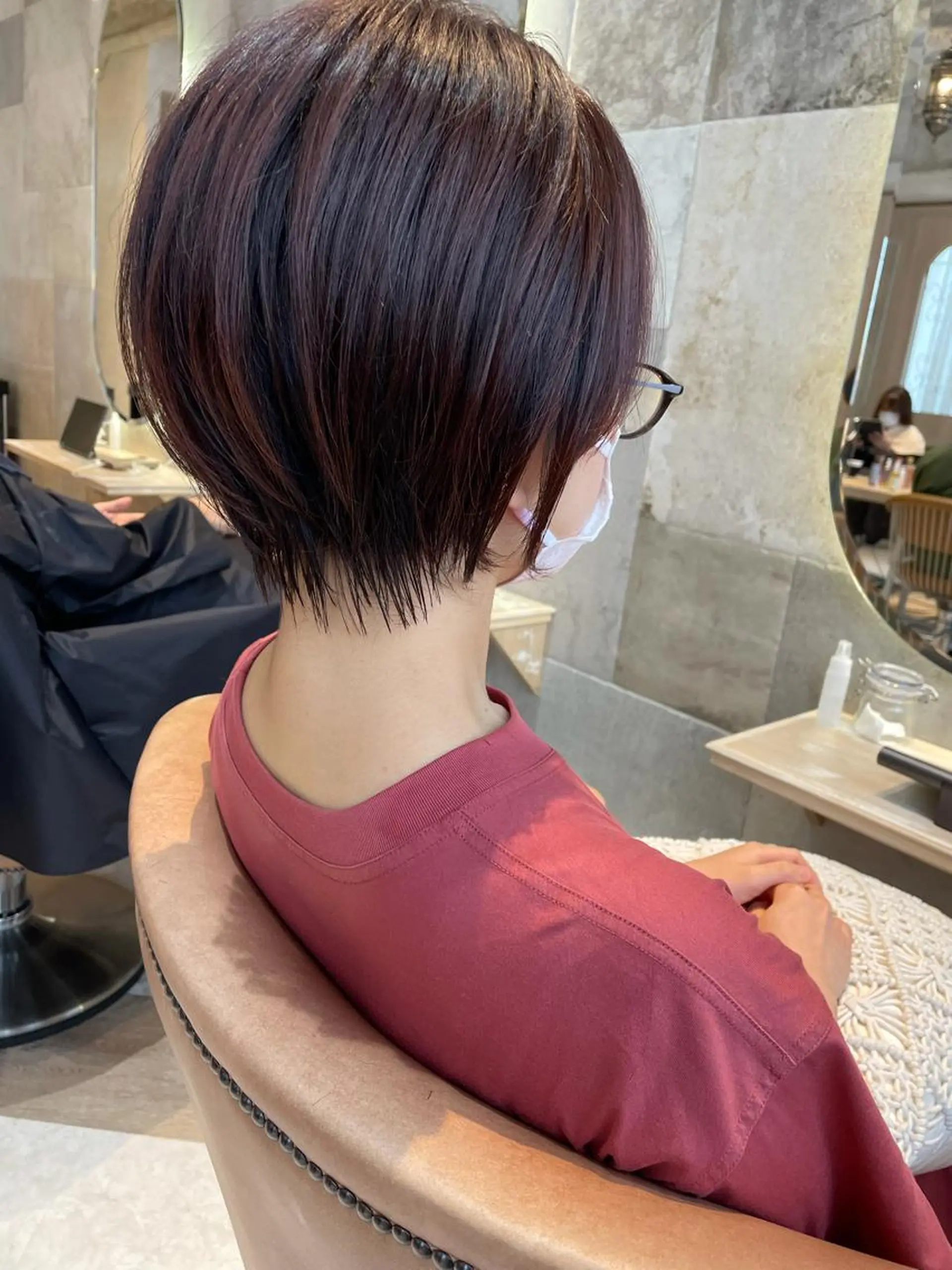 ショート カラー 似合わせカット ショートヘア ヘアカラー トリートメント 韓国ヘア/髪質改善 /Harunaのヘアスタイル