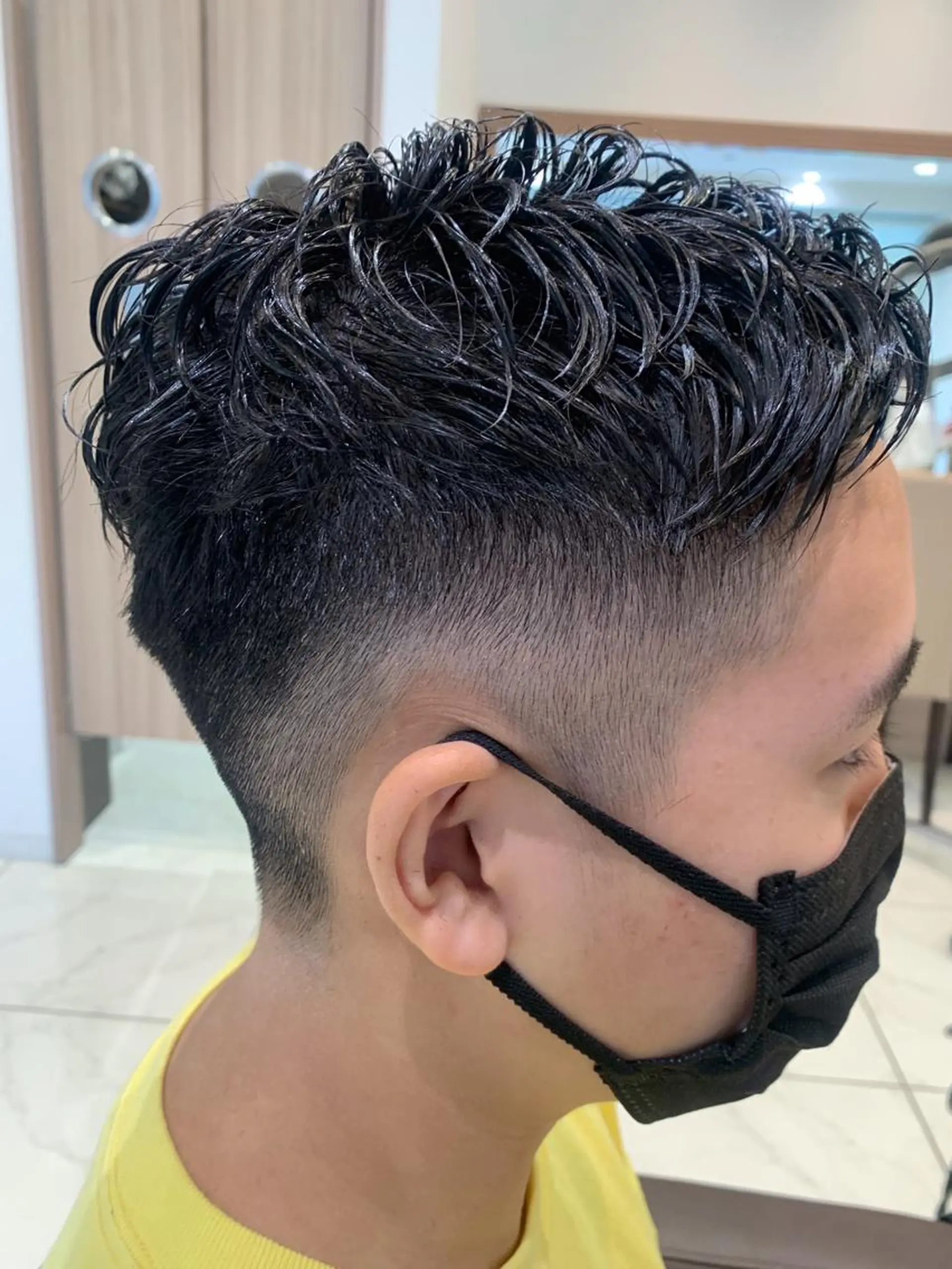 ショート パーマ メンズ カット パーマ Ash 中岡ゆうたのヘアスタイル