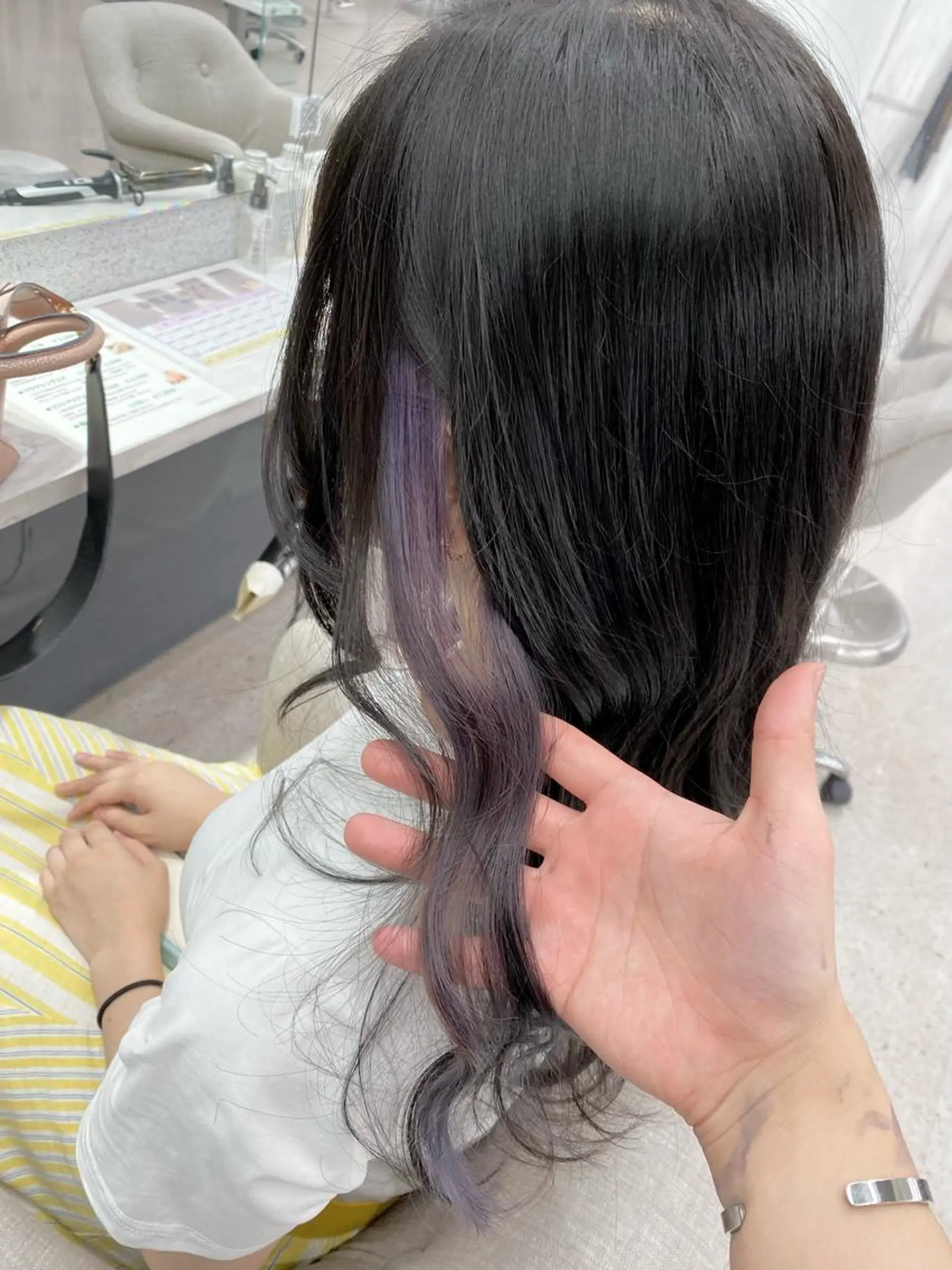 セミロング カラー パーマ ヘアアレンジ メンズ キッズ ネイル マツエク・マツパ 京都レイヤーカット/ 縮毛矯正/羽柴りくのヘアスタイル