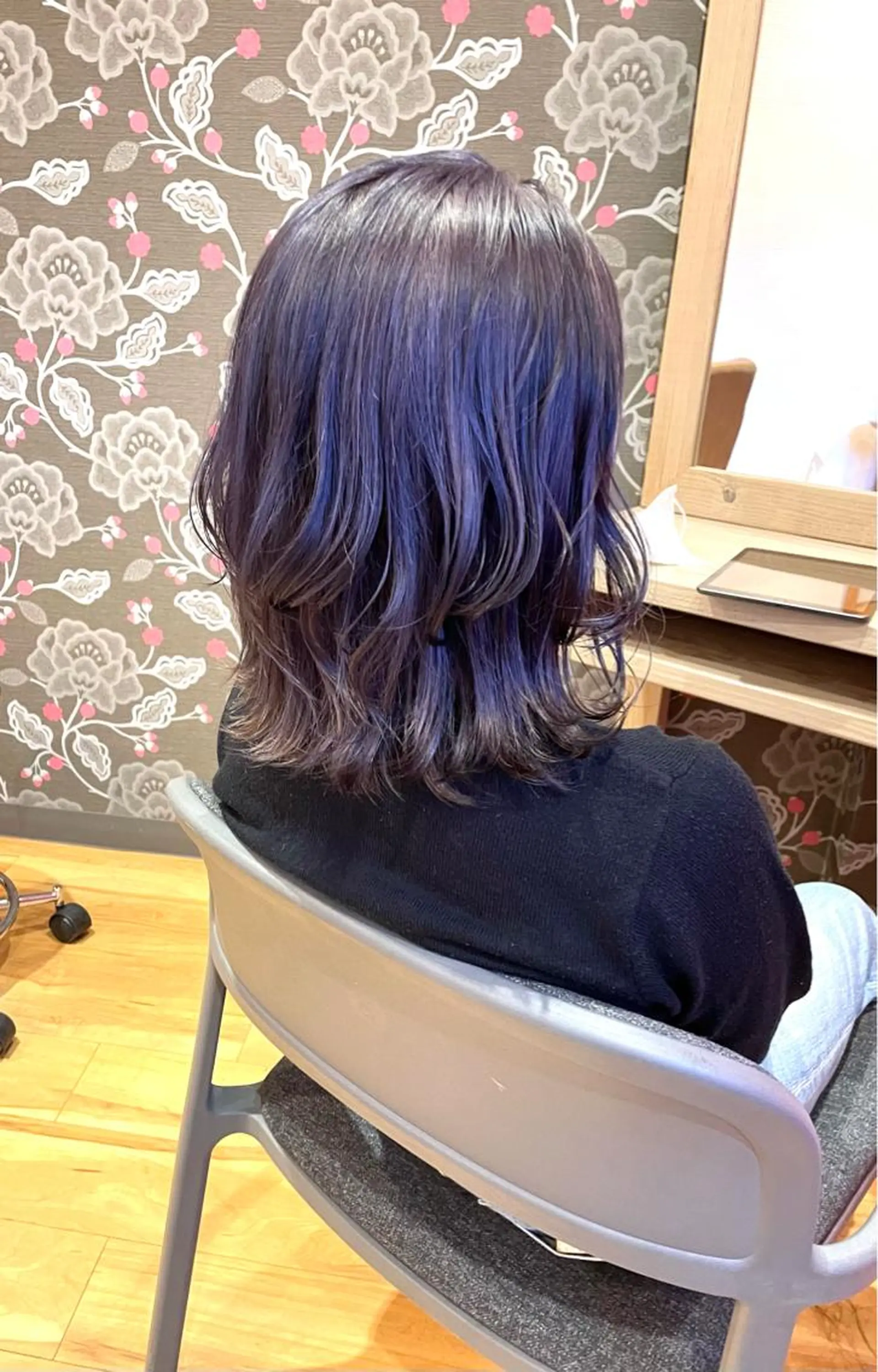 ミディアム カラー ブリーチ グレージュ ラベンダーカラー ラベンダーグレージュ ラベンダーグレー カット ヘアカラー トリートメント 北九州美容室 🕊️わかな✂︎のヘアスタイル