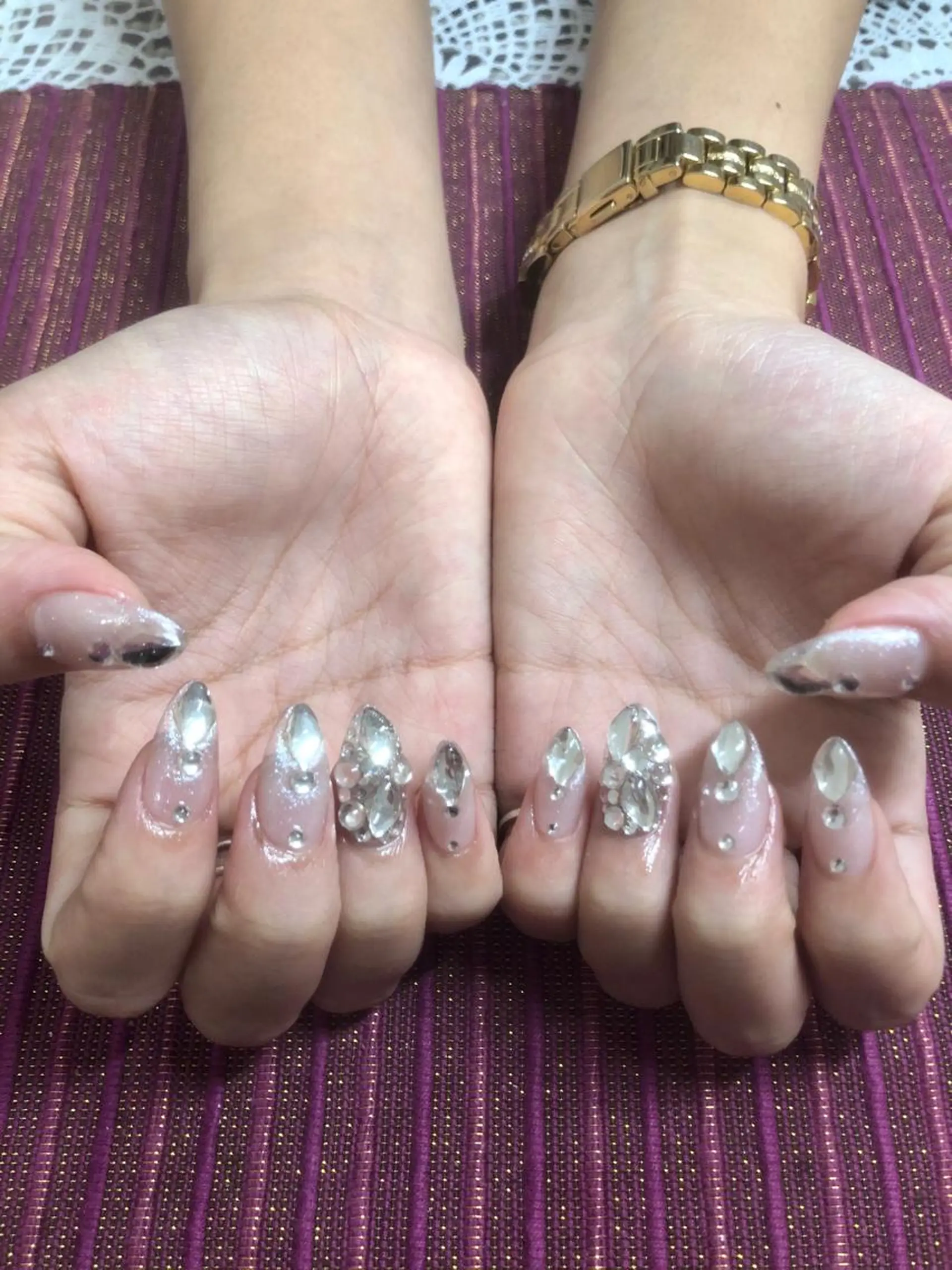 ネイル アートネイル スカルプネイル スクエアネイル J terrace Nailのネイルデザイン