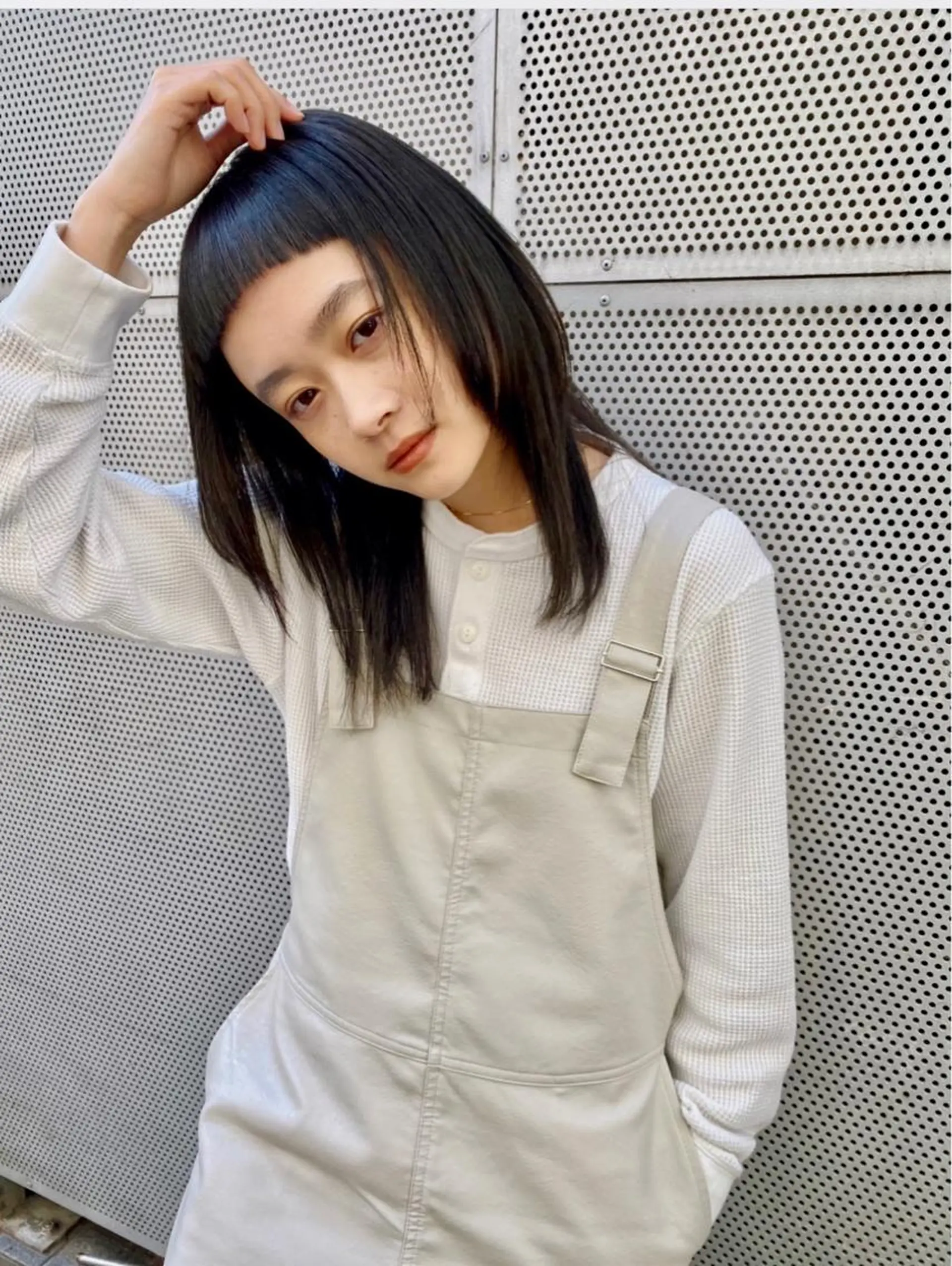 ミディアム カラー ハッシュカット レイヤーカット オン眉 🫧似合わせヘア/ 副店長＊千葉のヘアスタイル