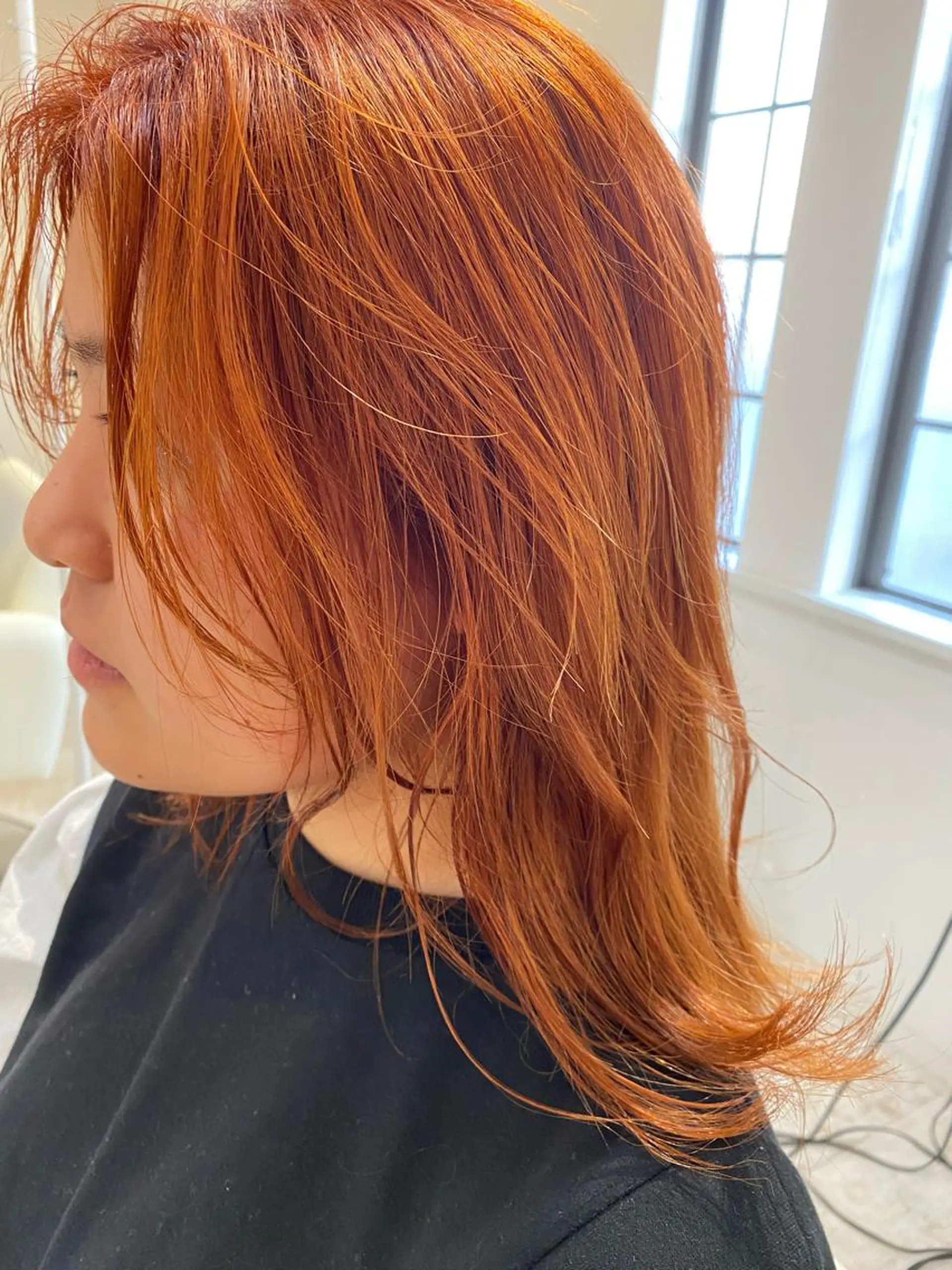 セミロング カラー ヘアアレンジ Design Color🐰アユミのヘアスタイル
