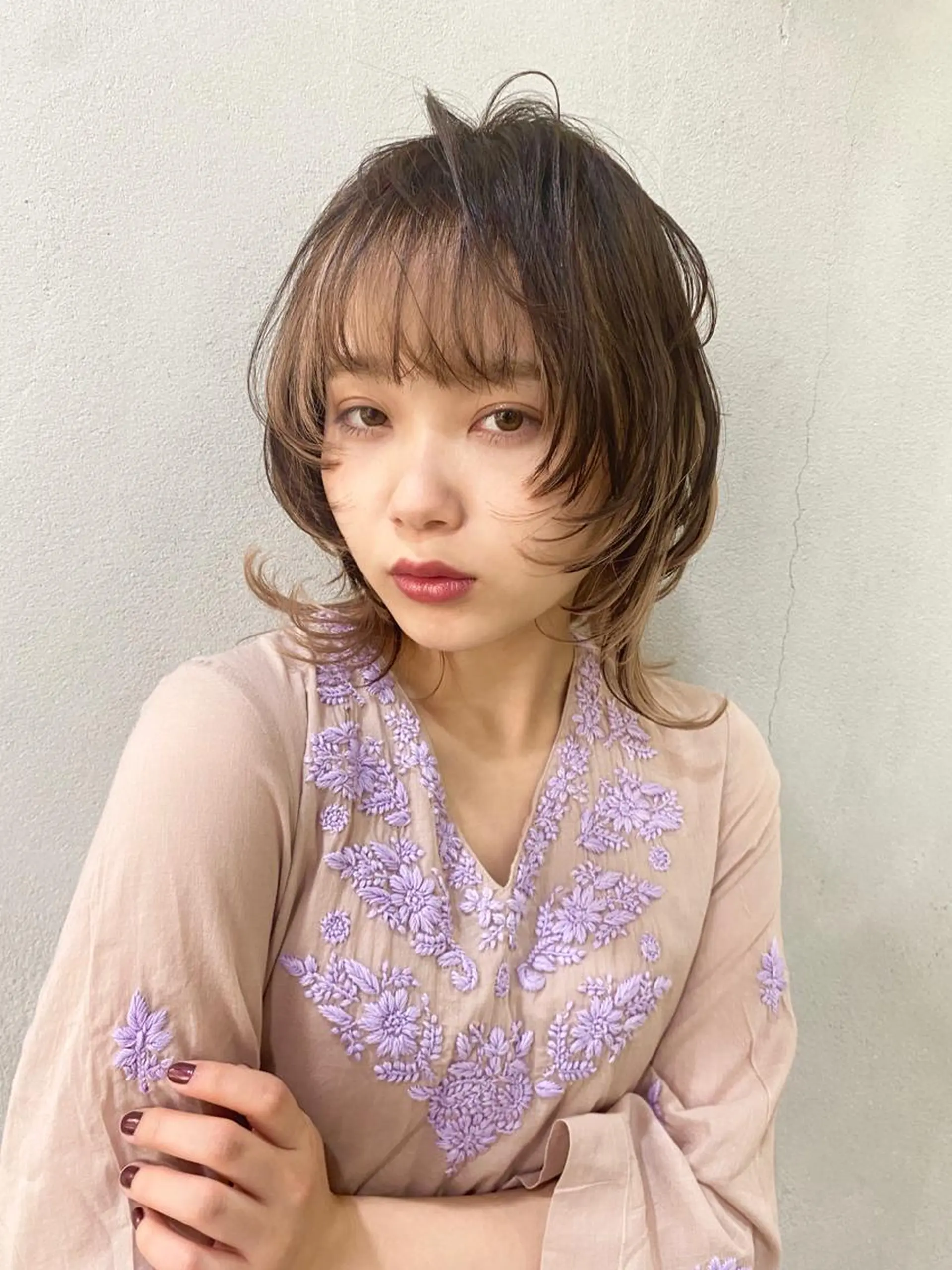 ミディアム 舟橋 りんかのヘアスタイル